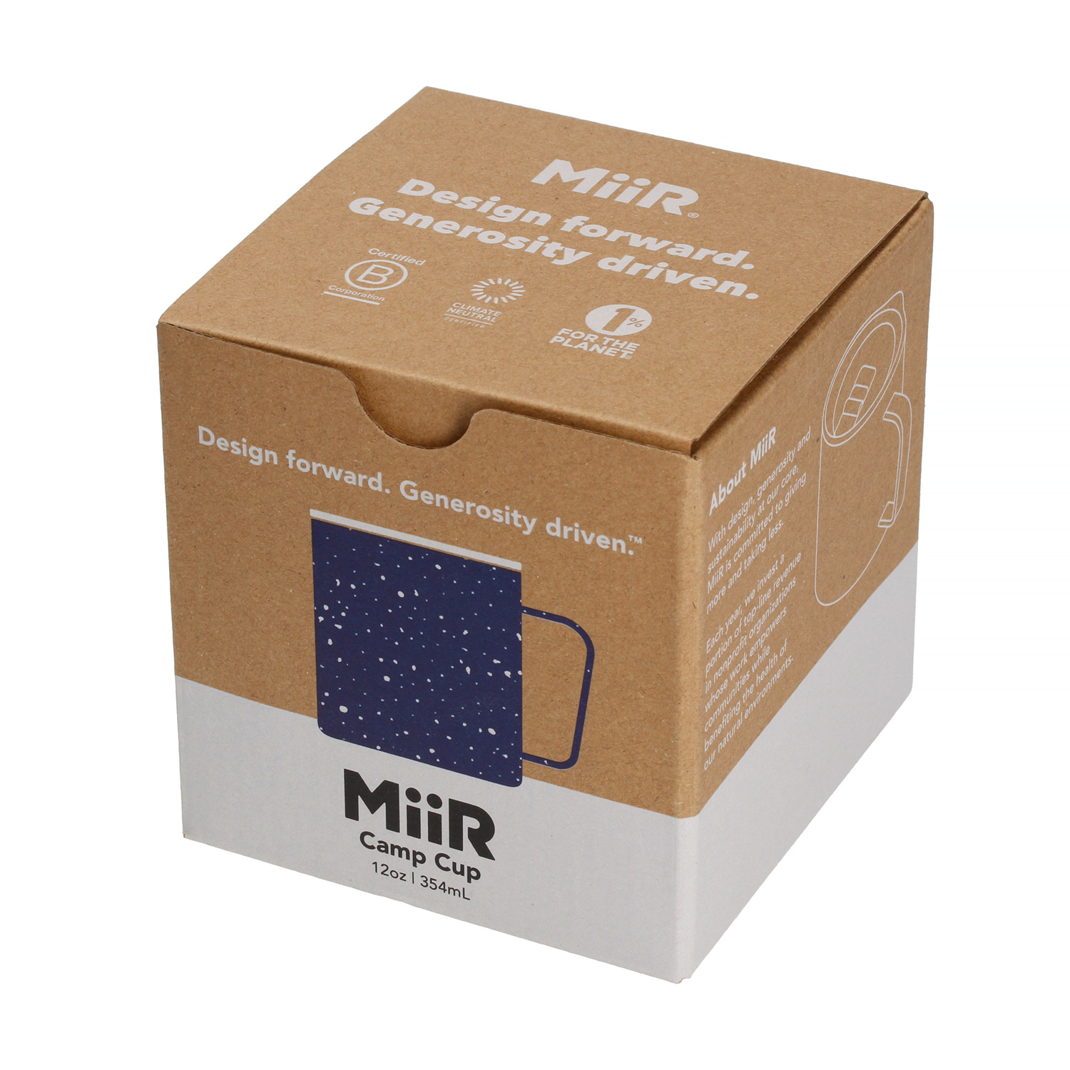 MiiR Camp Cup - kubek kempingowy niebieski nakrapiany 12oz / 0,35l