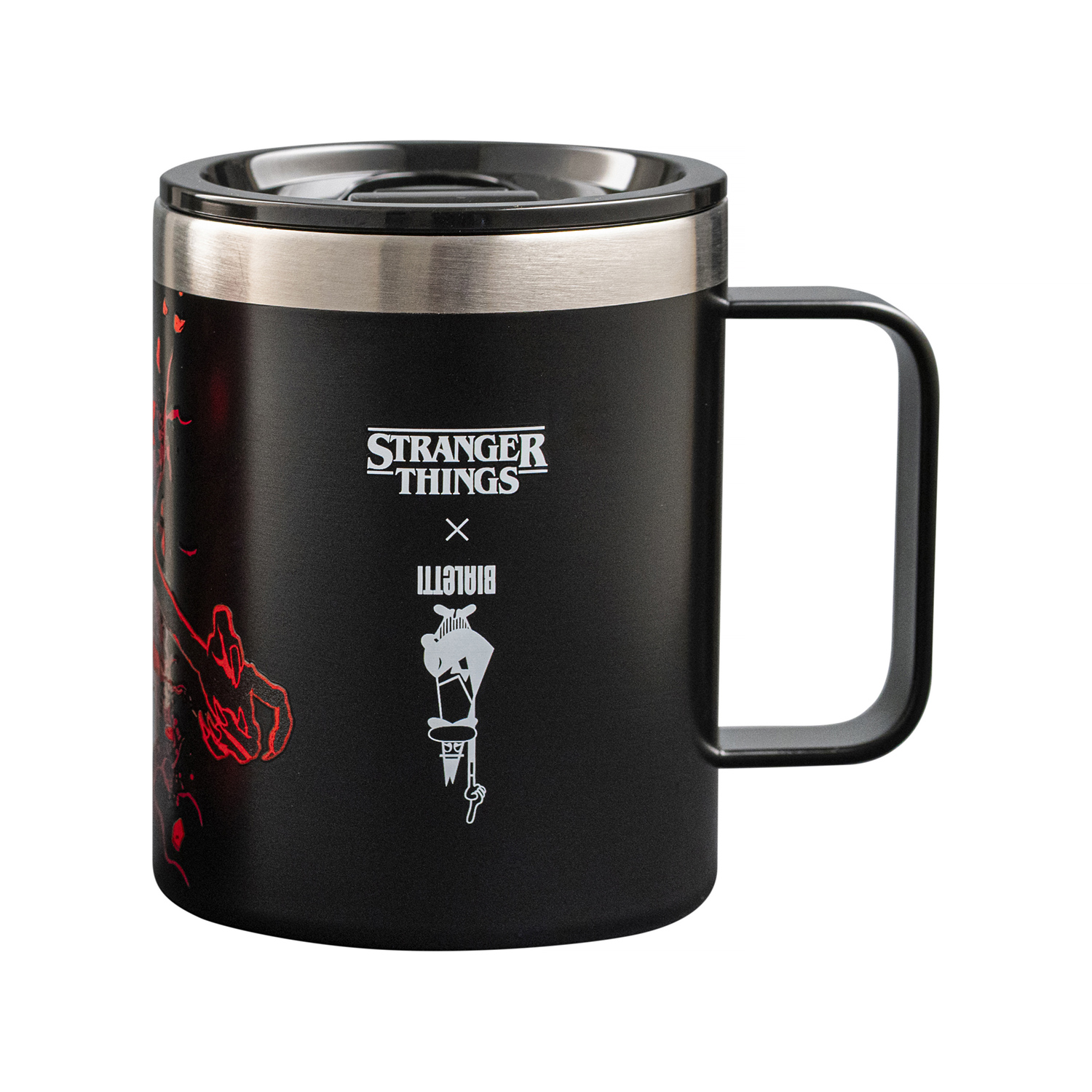Bialetti - Kubek termiczny z uchwytem Stranger Things 420ml - świecący w ciemności
