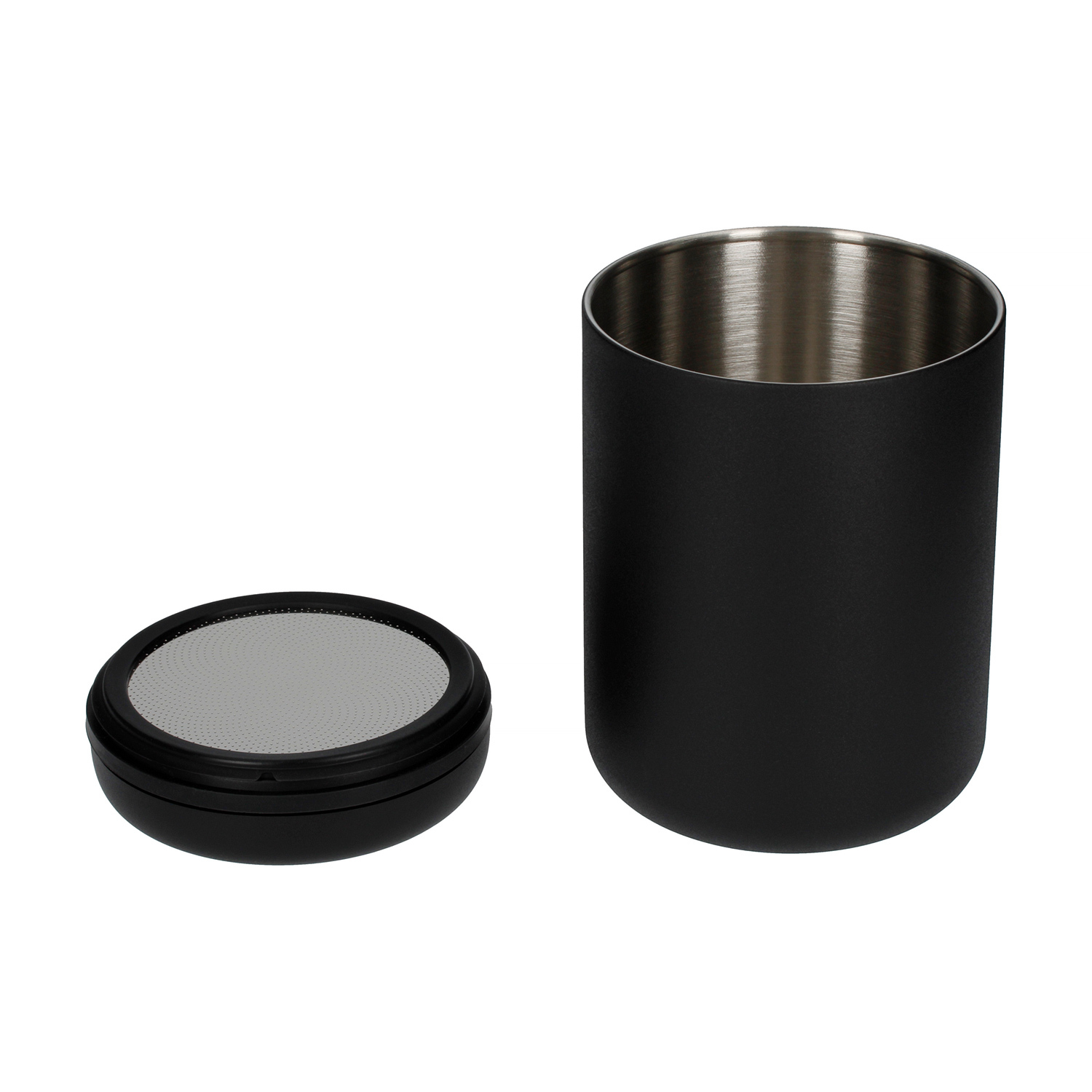 Fellow Atmos Vacuum Canister - 1.2l Matte Black Steel