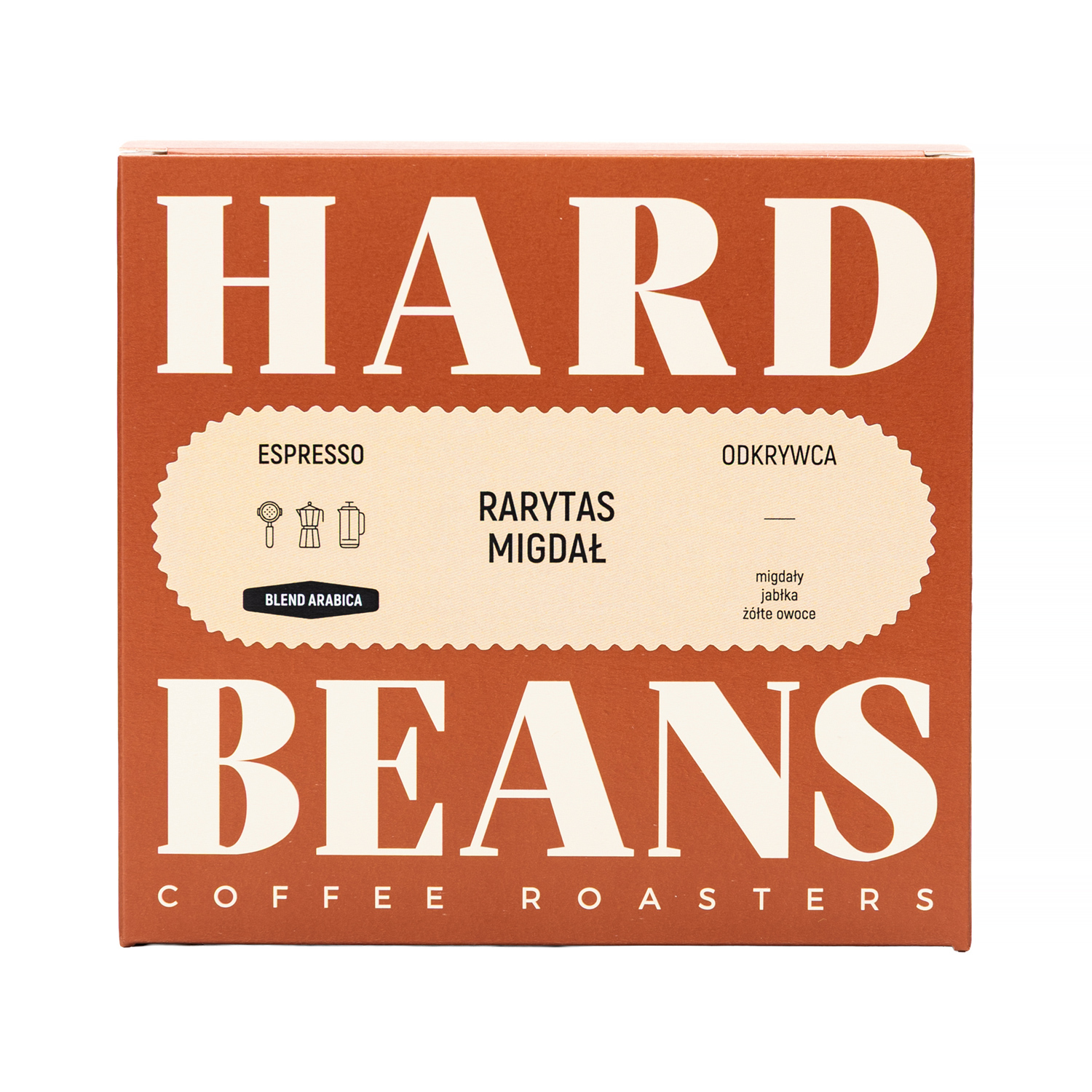 Hard Beans - kawa ziarnista RARYTAS MIGDAŁ Espresso 250 g