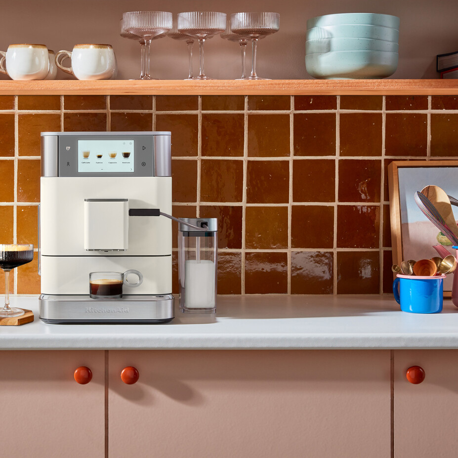 KitchenAid - Automatic Espresso Machine KF8 porcelain white