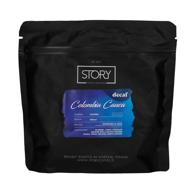 Story Coffee - Kolumbia Cauca Argelia DECAF - Kawa bezkofeinowa Omniroast 250g