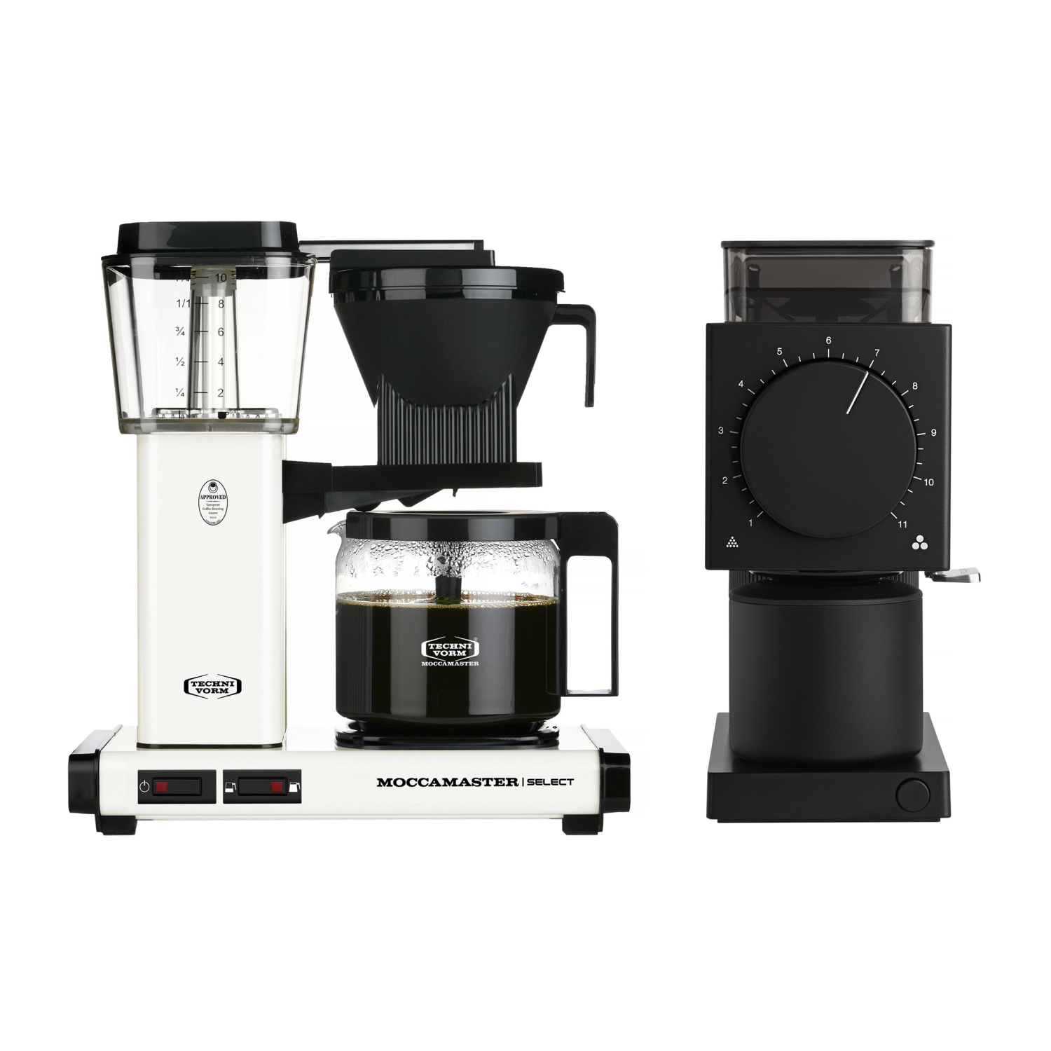 Zestaw Moccamaster KBG Select off-white  i Fellow Ode 2