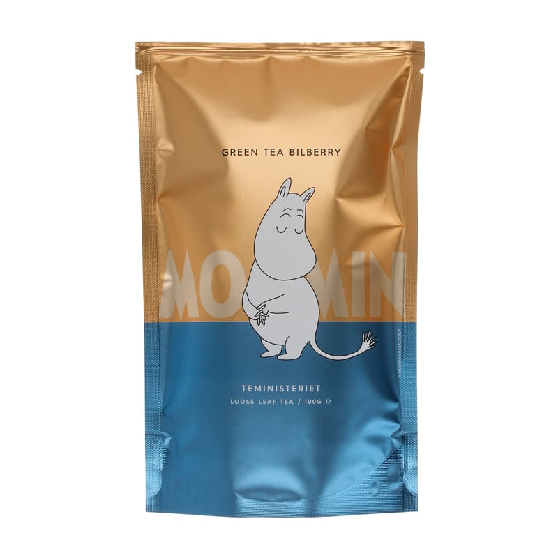 Teministeriet - Moomin Green Tea Bilberry - Loose Tea 100g - Refill