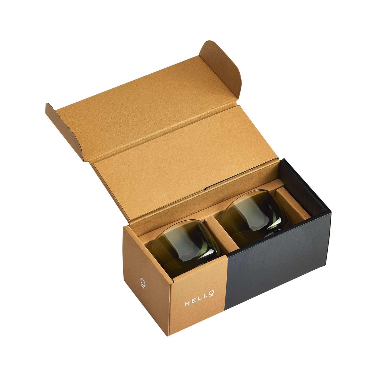 Fellow - zestaw dwóch szklanek Pirch Cortado 120 ml - Zielony