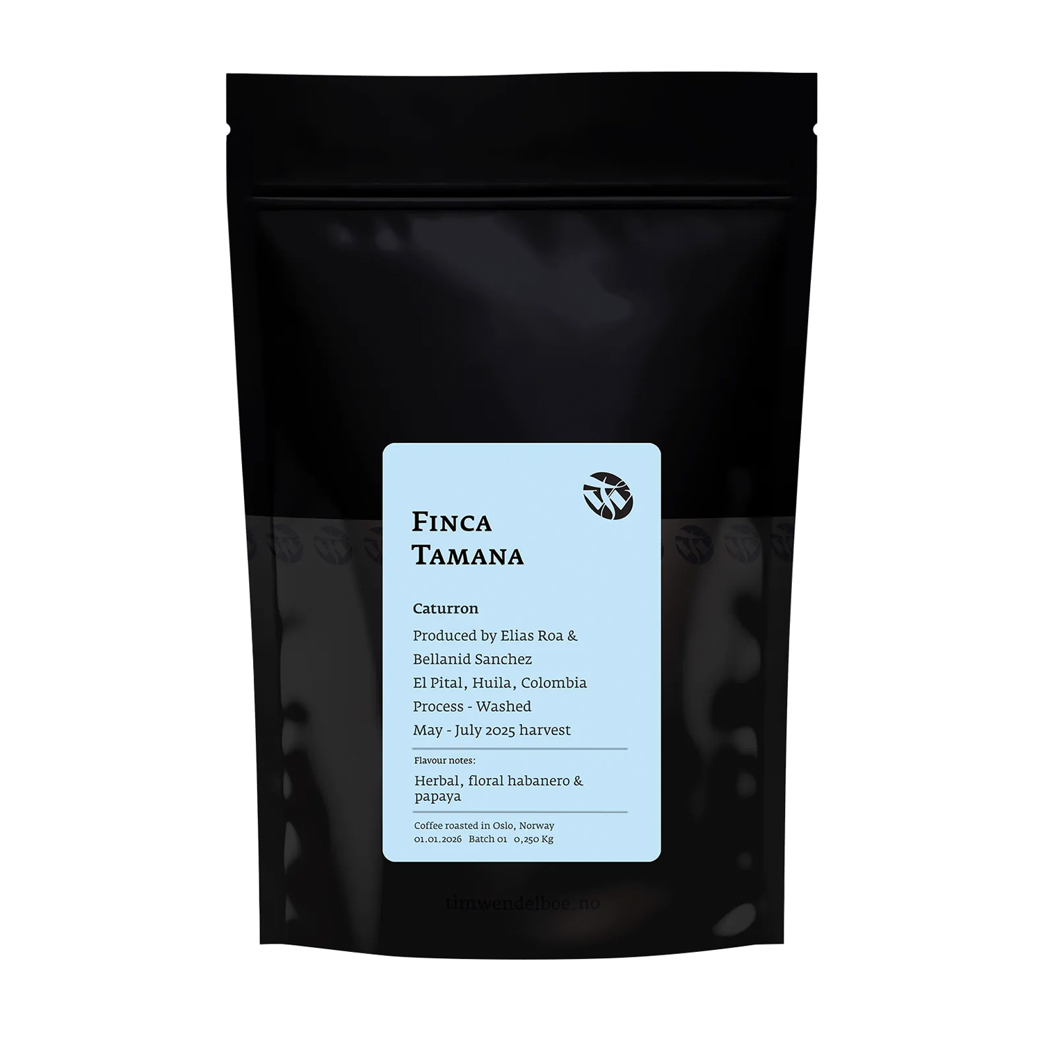 Tim Wendelboe - kawa ziarnista Kolumbia Finca Tamana Caturron Washed Filter 250 g