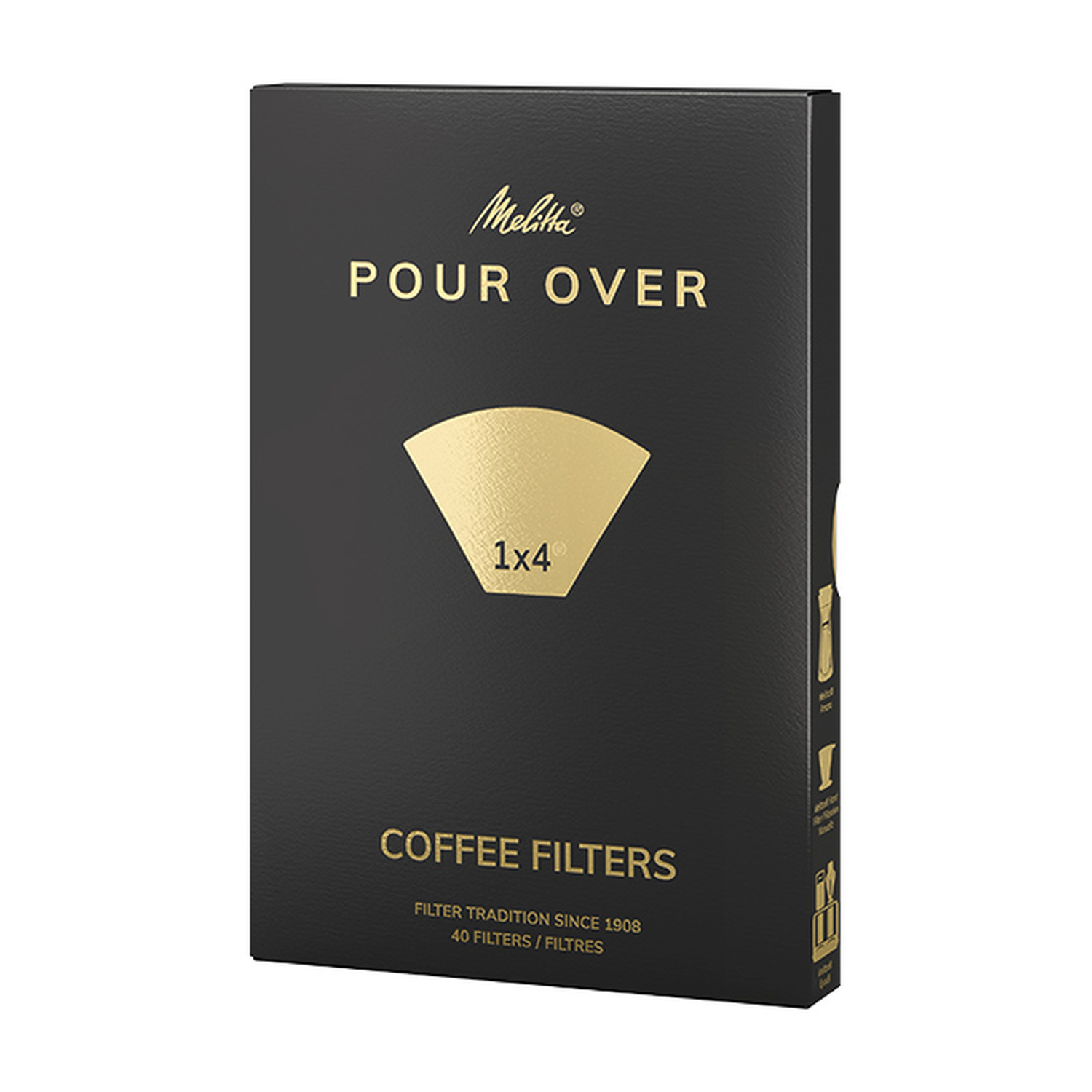 Melitta - Paper Coffee Filters 1x4 - Pour Over - 40 pieces