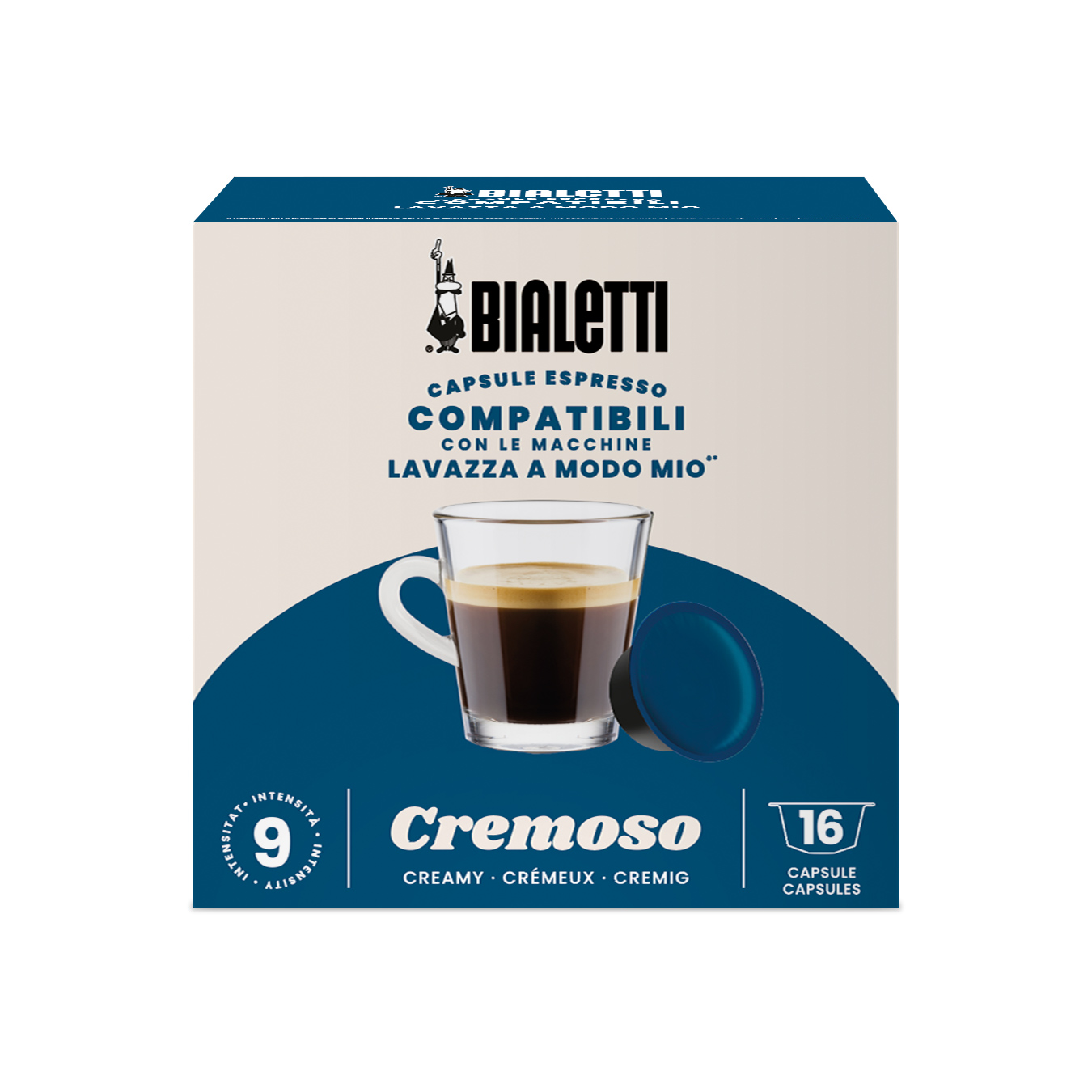 Bialetti - Lavazza a Modo Mio - Cremoso - 16 Capsules