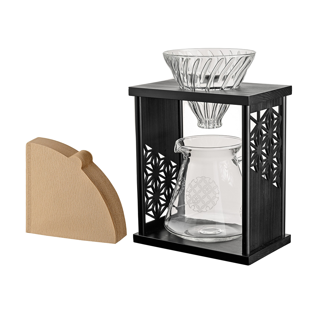 Hario - Drip Stand Set AYA - dripper ze stojakiem czarny