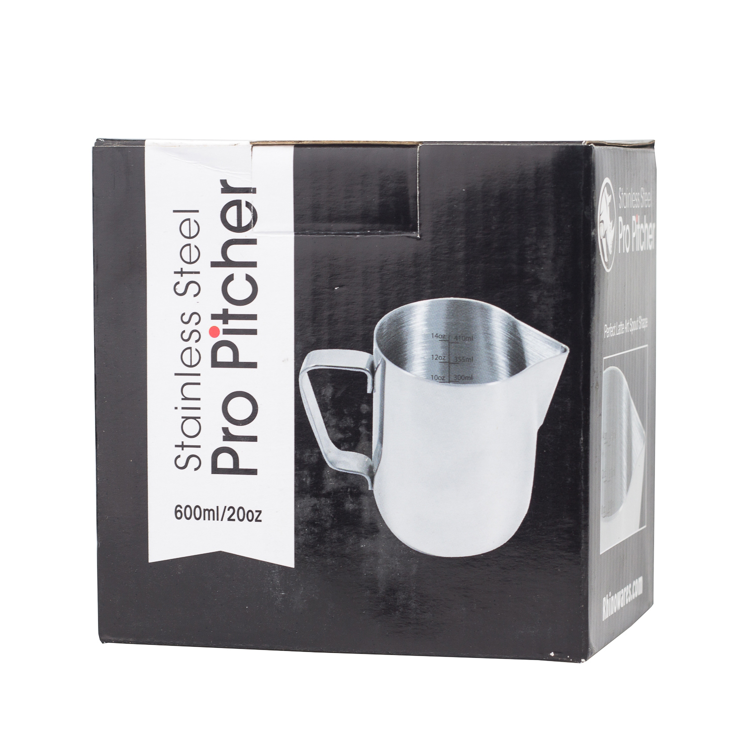 Rhinowares Stainless Steel Pro Pitcher - dzbanek srebrny 600 ml