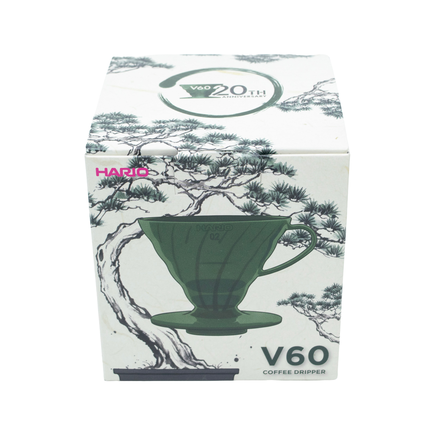 Hario - Dripper plastikowy V60-02 Bonsai Green zielony