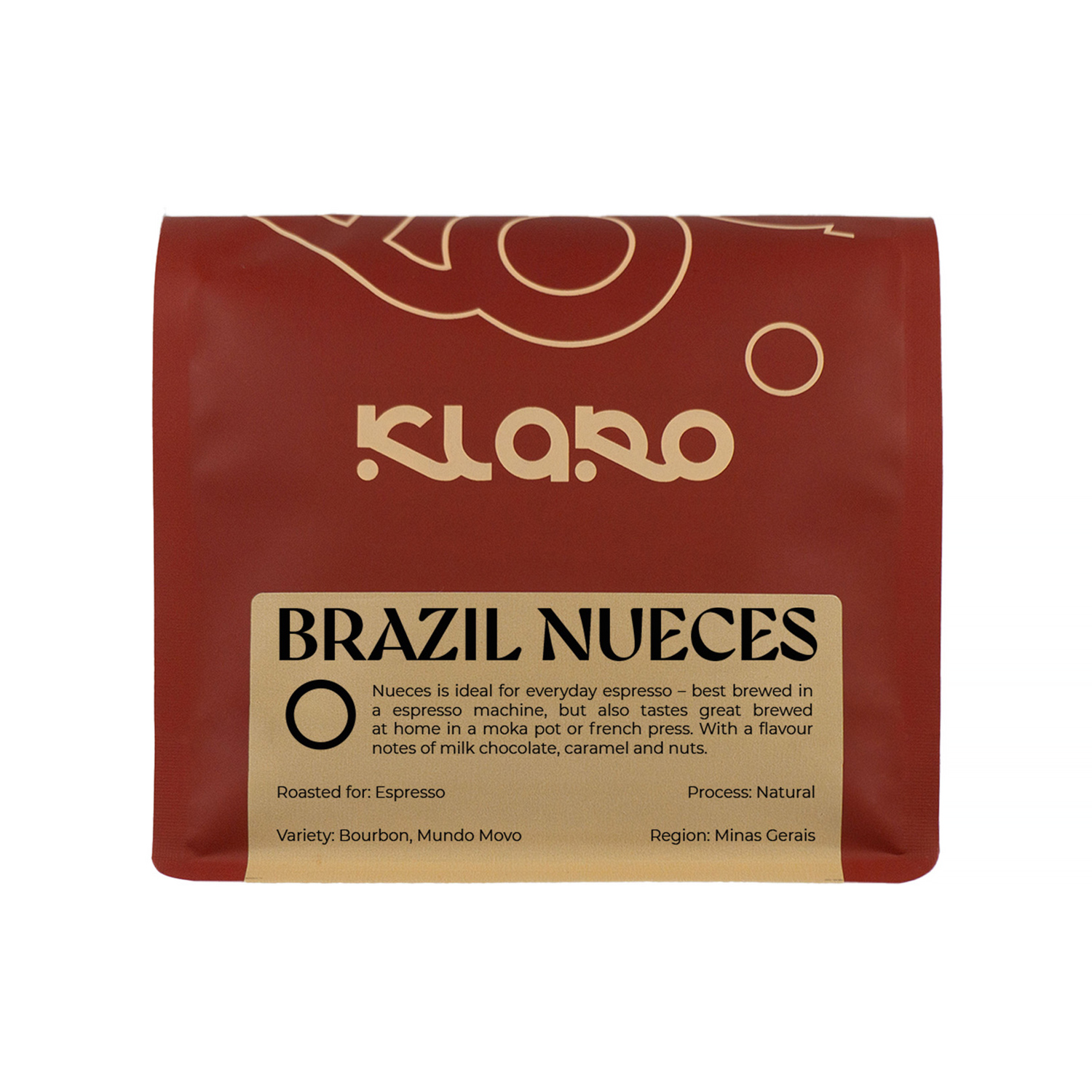 Klaro - kawa ziarnista Brazylia Nueces Natural Espresso 250 g