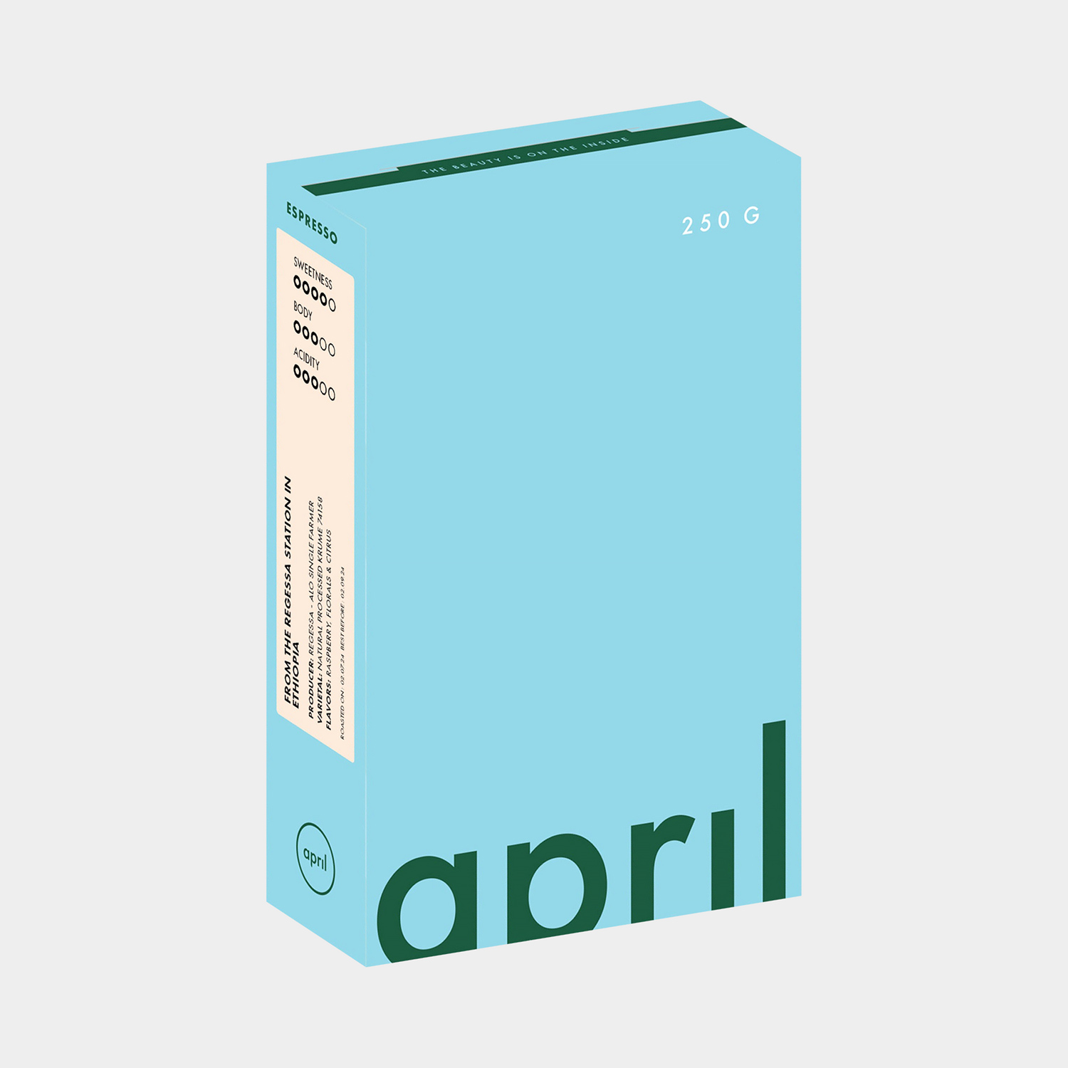 April - Etiopia Regessa Natural Filter 250g