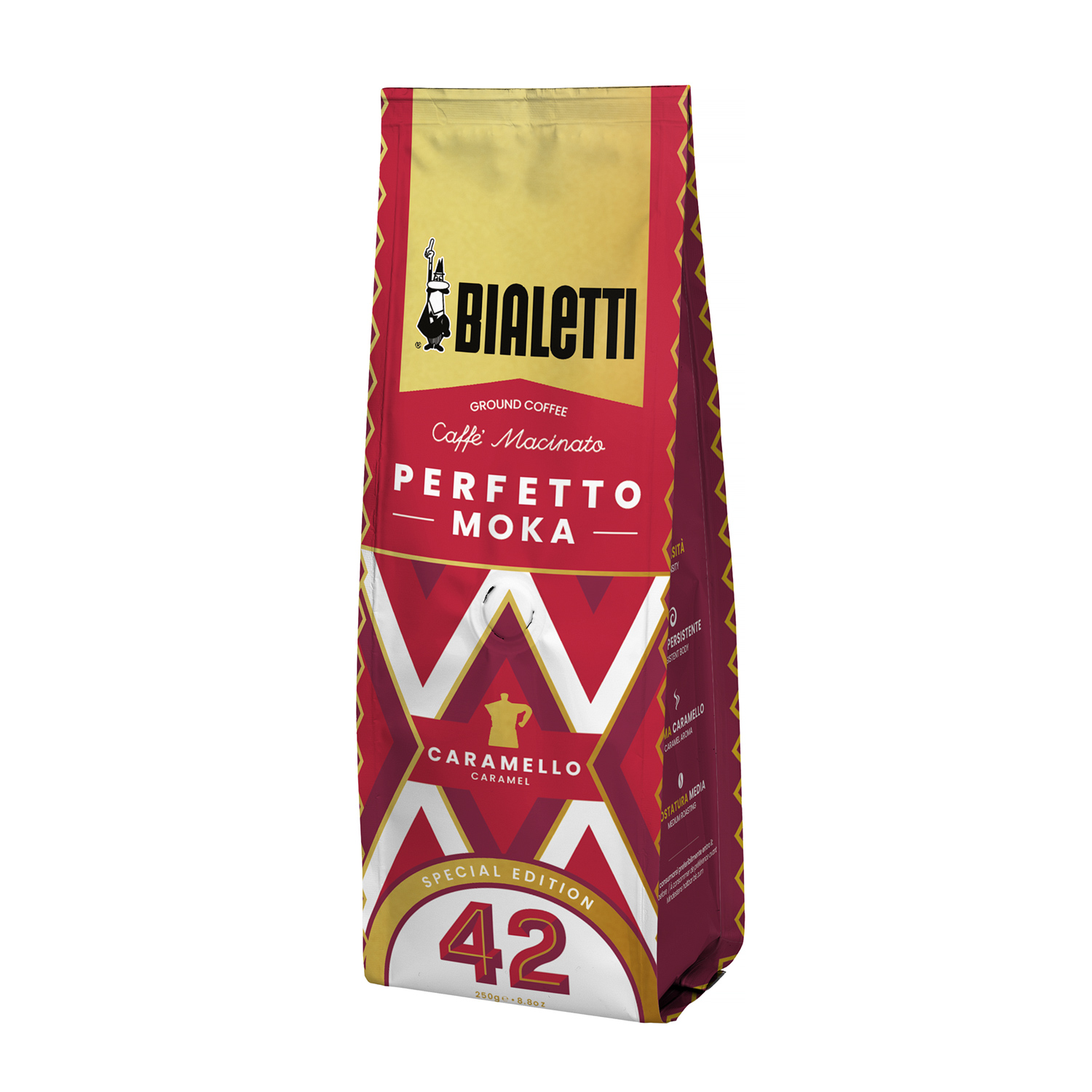 Bialetti - Perfetto Moka Caramello Tin Espresso 250 g