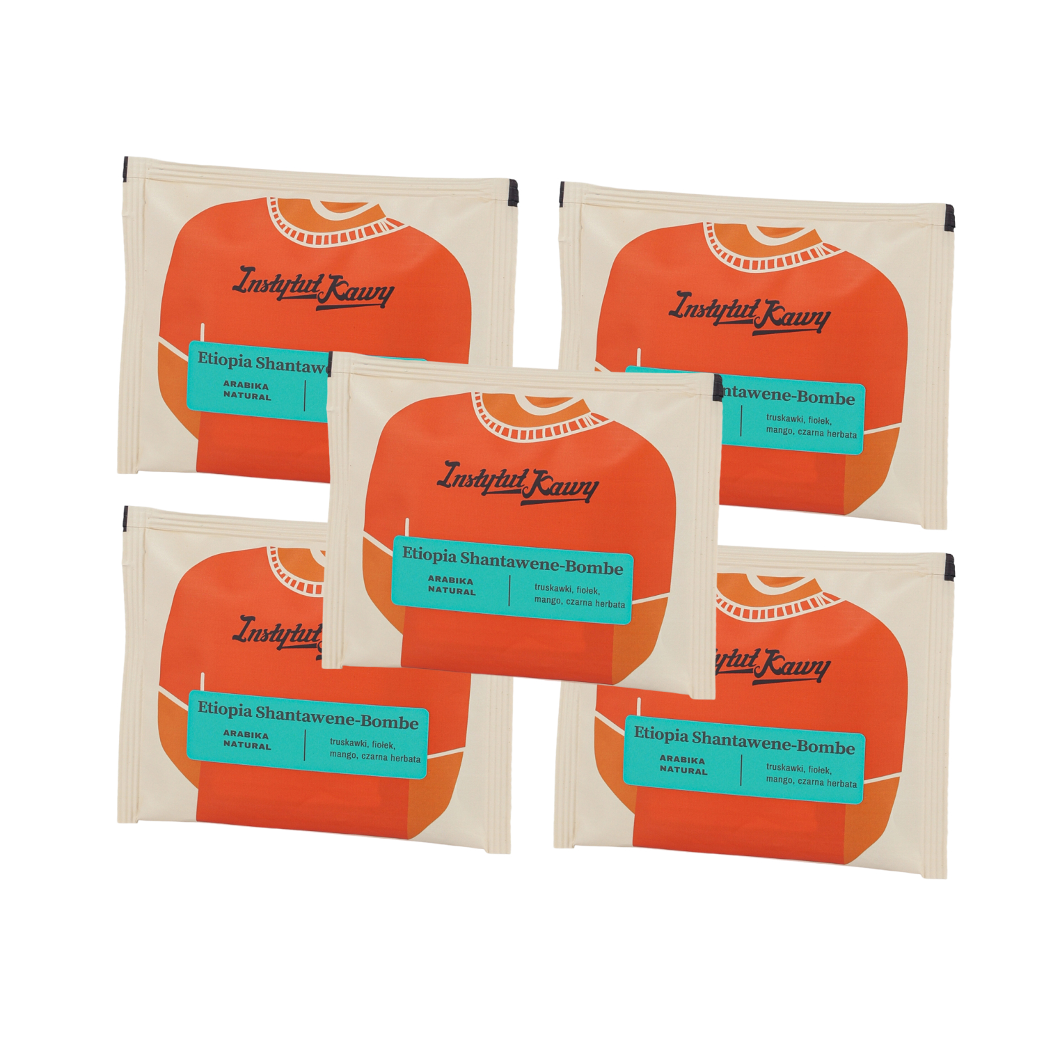 Instytut Kawy - kawa w saszetkach Etiopia Shantawene Bombe - 5x1 saszetka 12 g