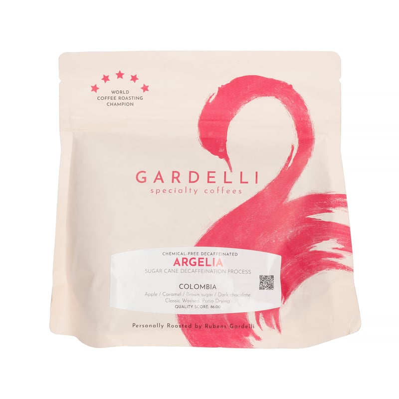 Gardelli Specialty Coffees - Kolumbia Argelia Decaf - Kawa bezkofeinowa Omniroast 250g