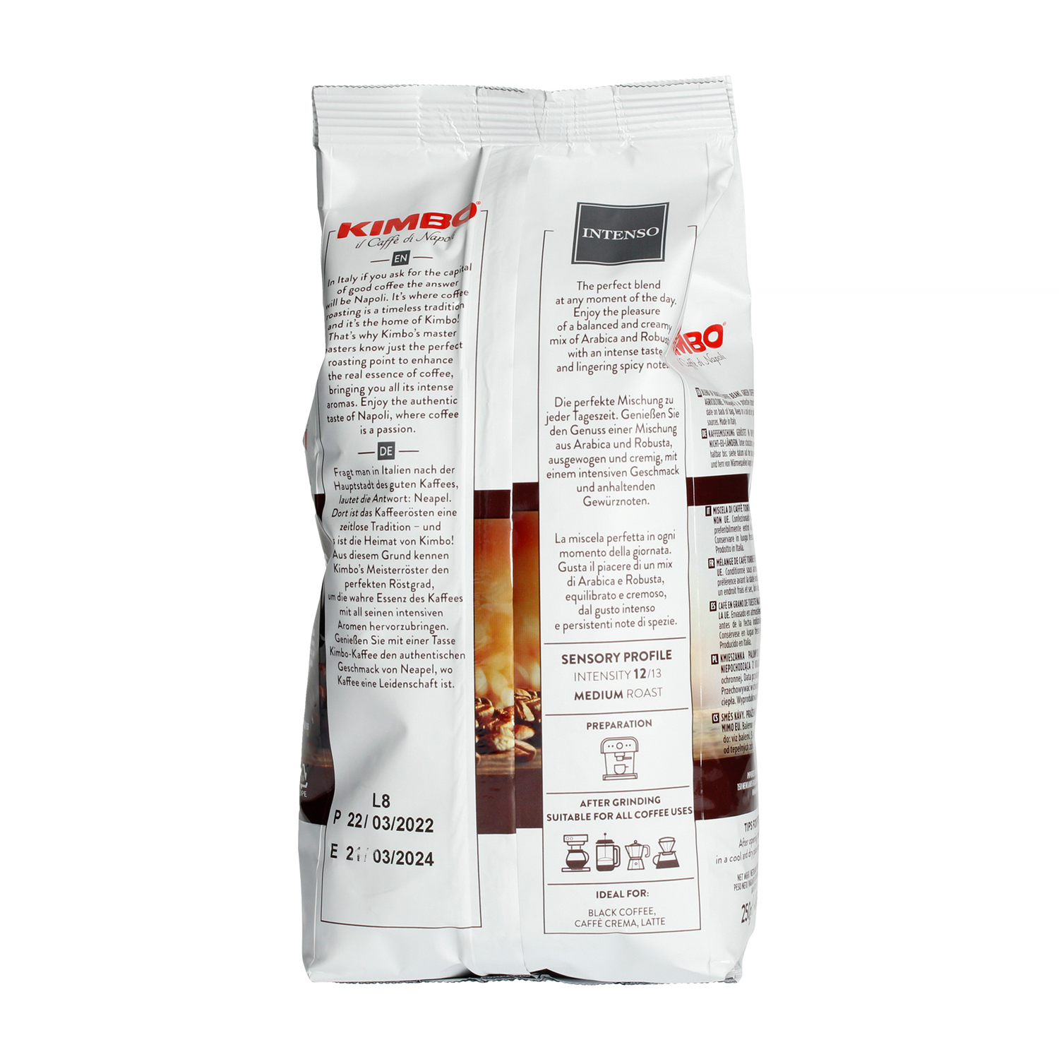 Kimbo Aroma Intenso - Ziarnista 250g