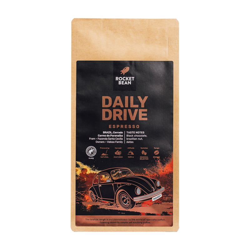 Rocket Bean - DAILY DRIVE Brazylia Natural Espresso 1kg