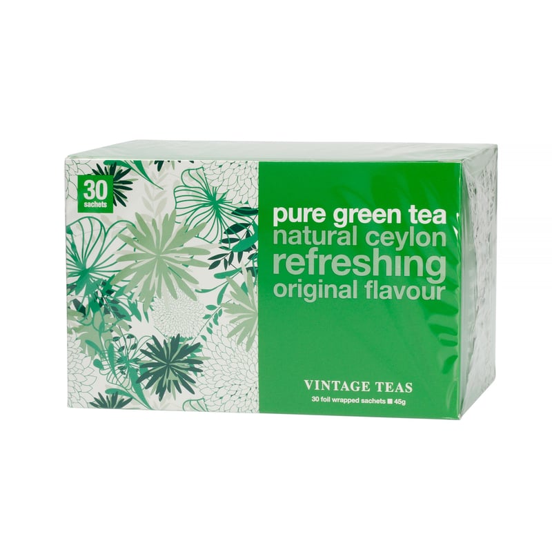 Vintage Teas Pure Green Tea - 30 teabags