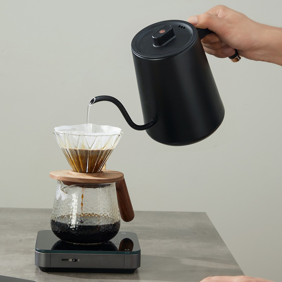 zeroHero - Czajnik elektryczny z wylewką WuMing E-Kettle Pro 900 ml czarny
