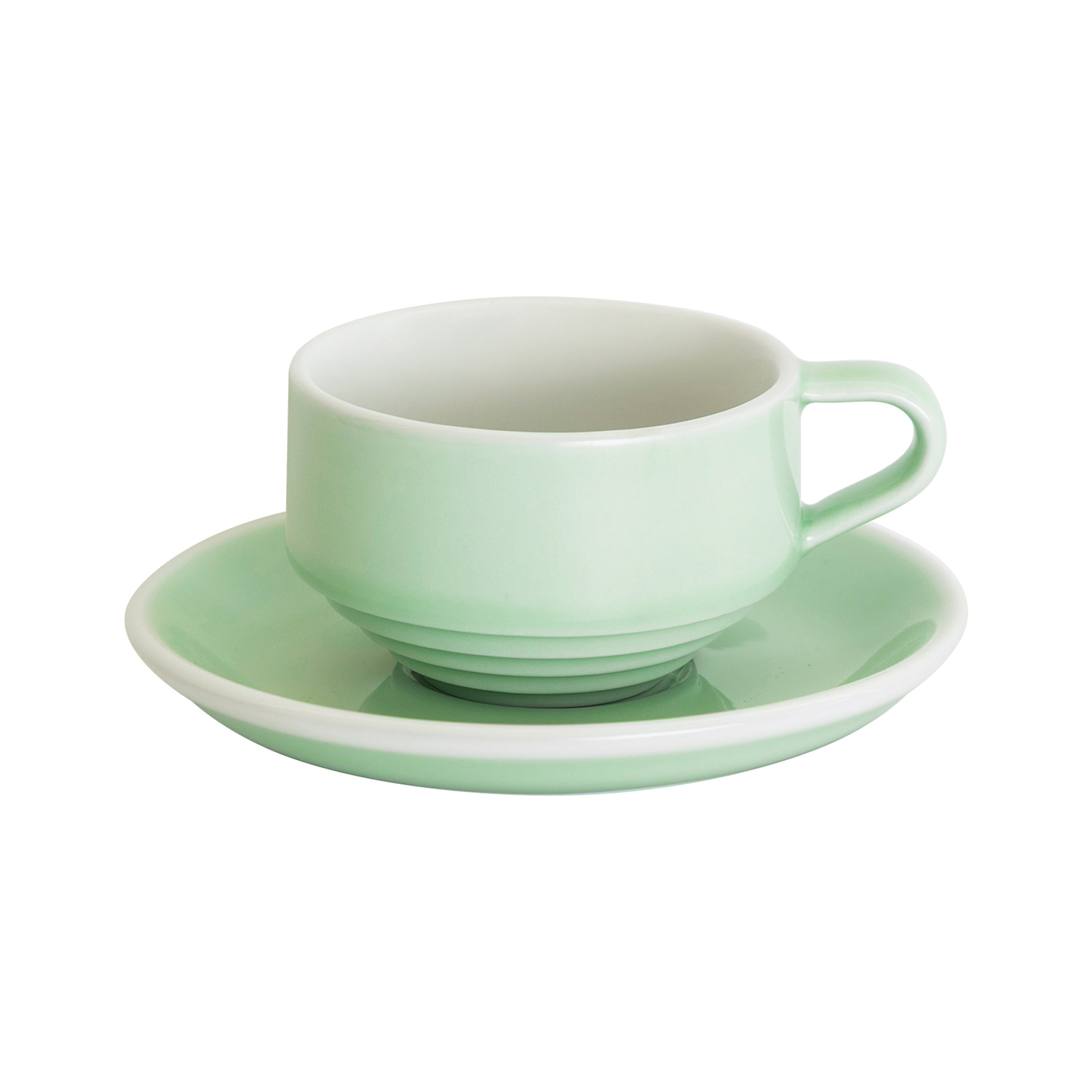Loveramics Deco - 120 ml Cortado cup and saucer - Green