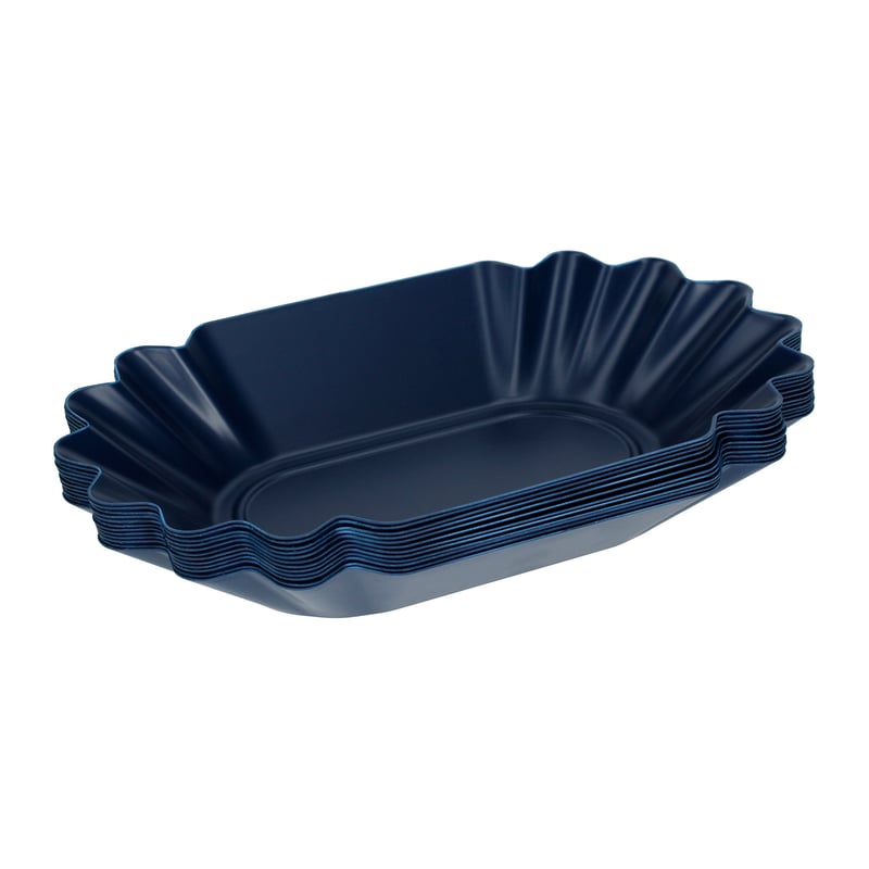 Rhinowares Coffee Gear Blue Oval Cupping Trays - Pack of 12