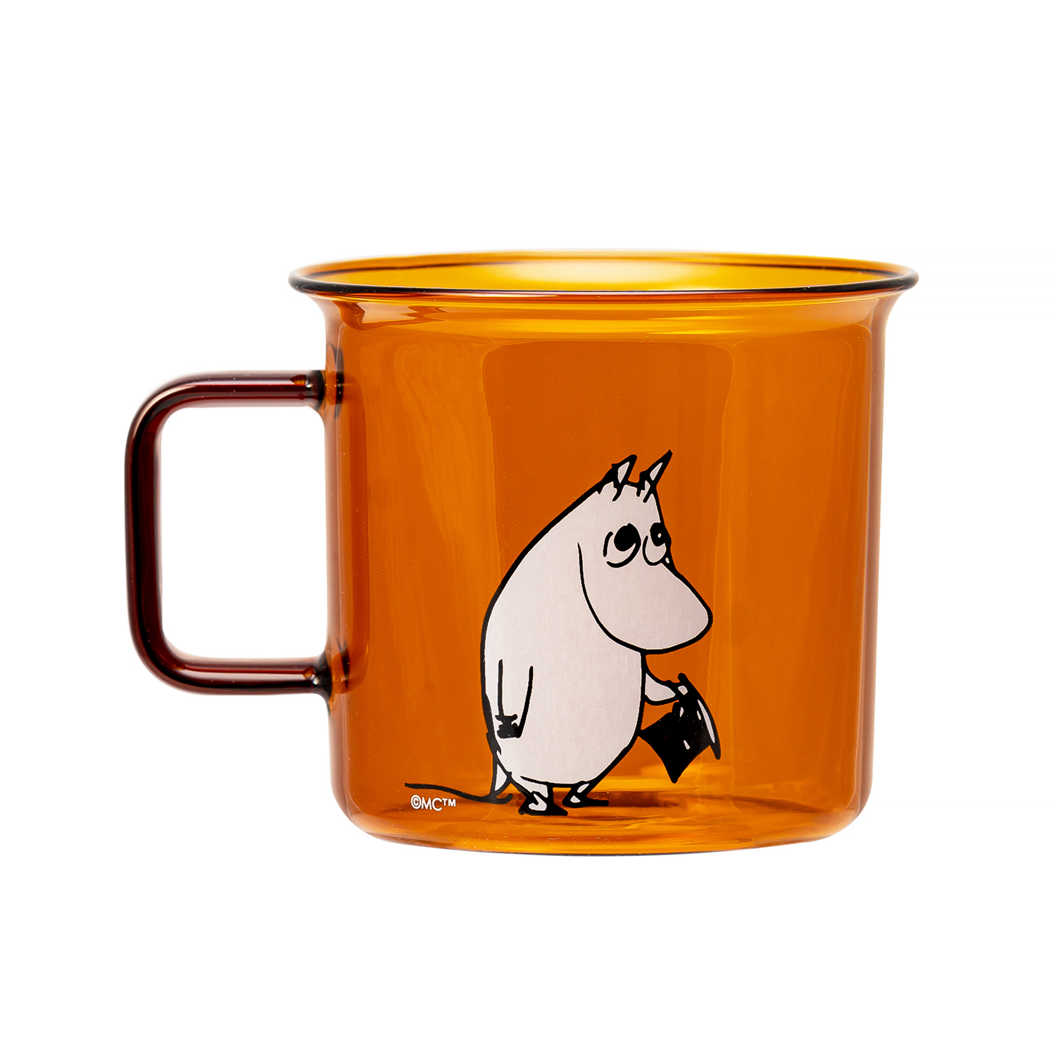 Moomin - Moominpappa Glass Mug 350ml Transparent