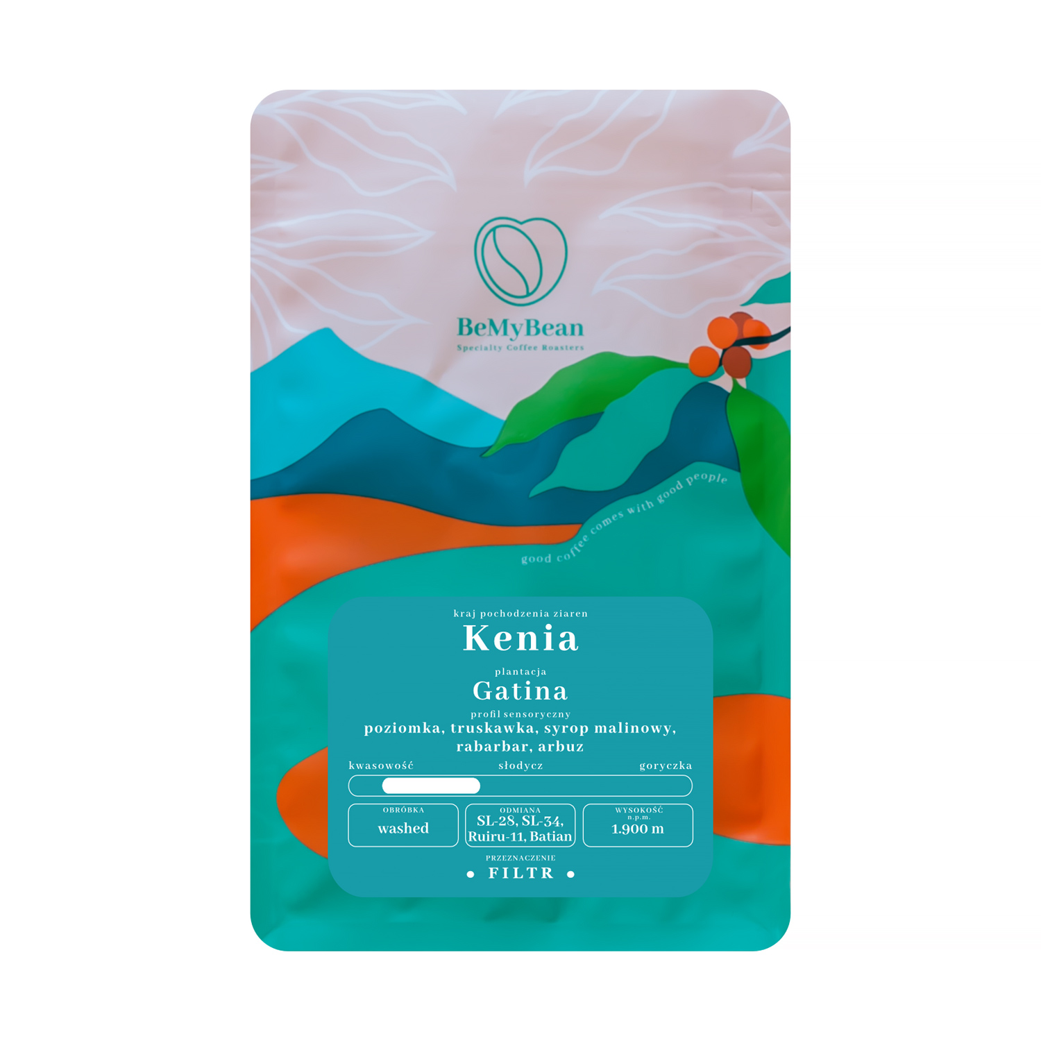 BeMyBean - kawa ziarnista Kenia Gatina Washed Filter 250 g