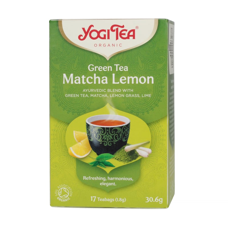Yogi Tea - Green Tea Matcha Lemon - Herbata 17 Torebek