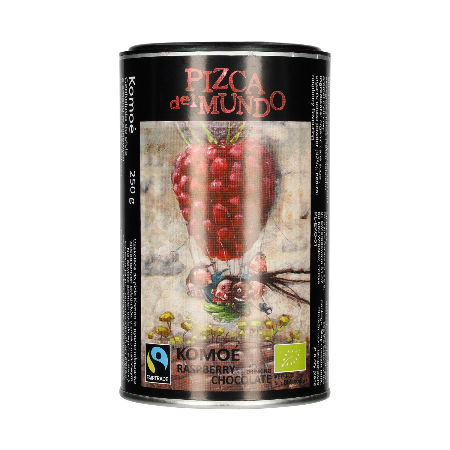 Pizca del Mundo - Komoe - Drinking chocolate raspberry 250g