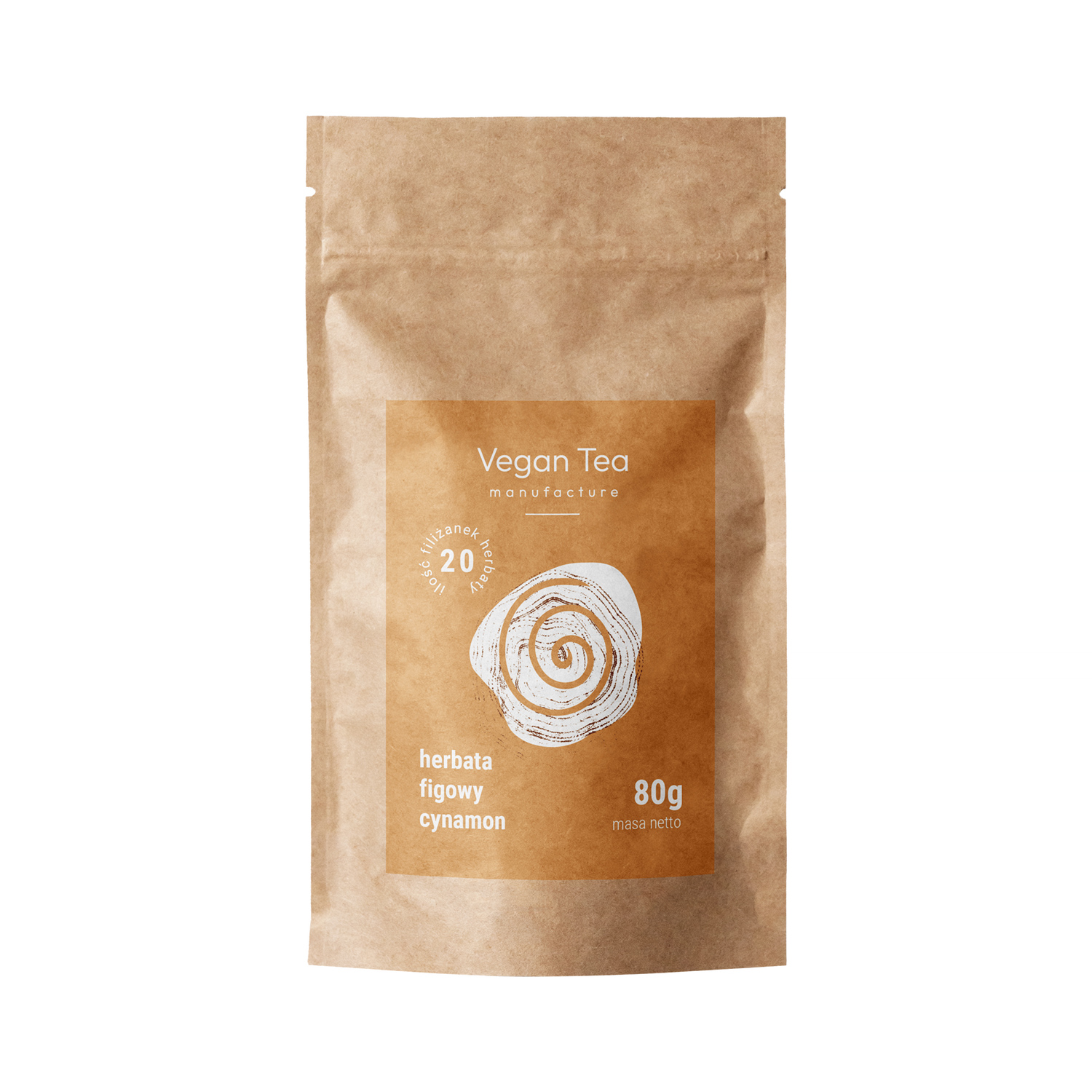 Vegan Tea - napar kwiatowo-owocowy sypany Figowy Cynamon opakowanie uzupełniające 80 g