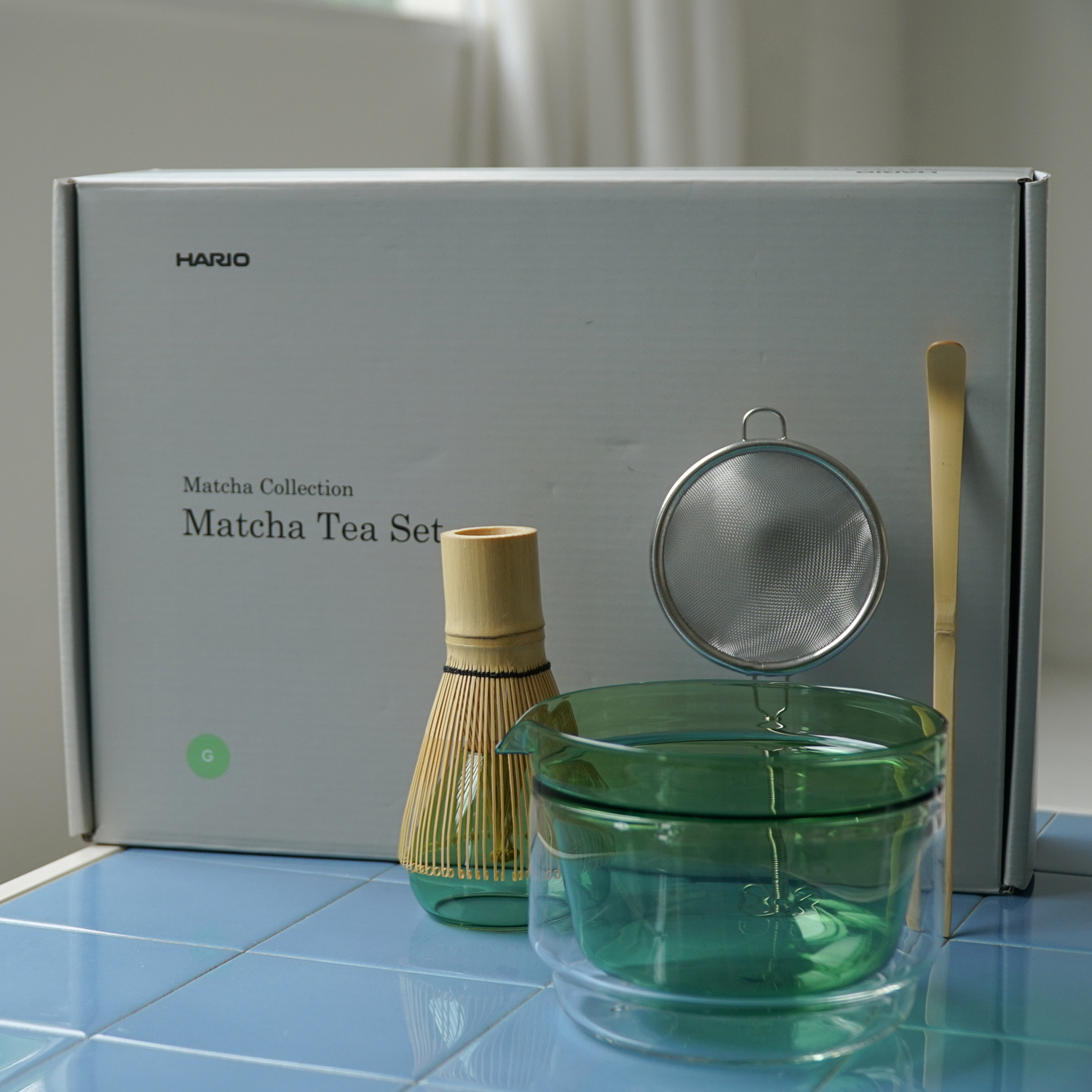 Hario - zestaw do matchy - zielony