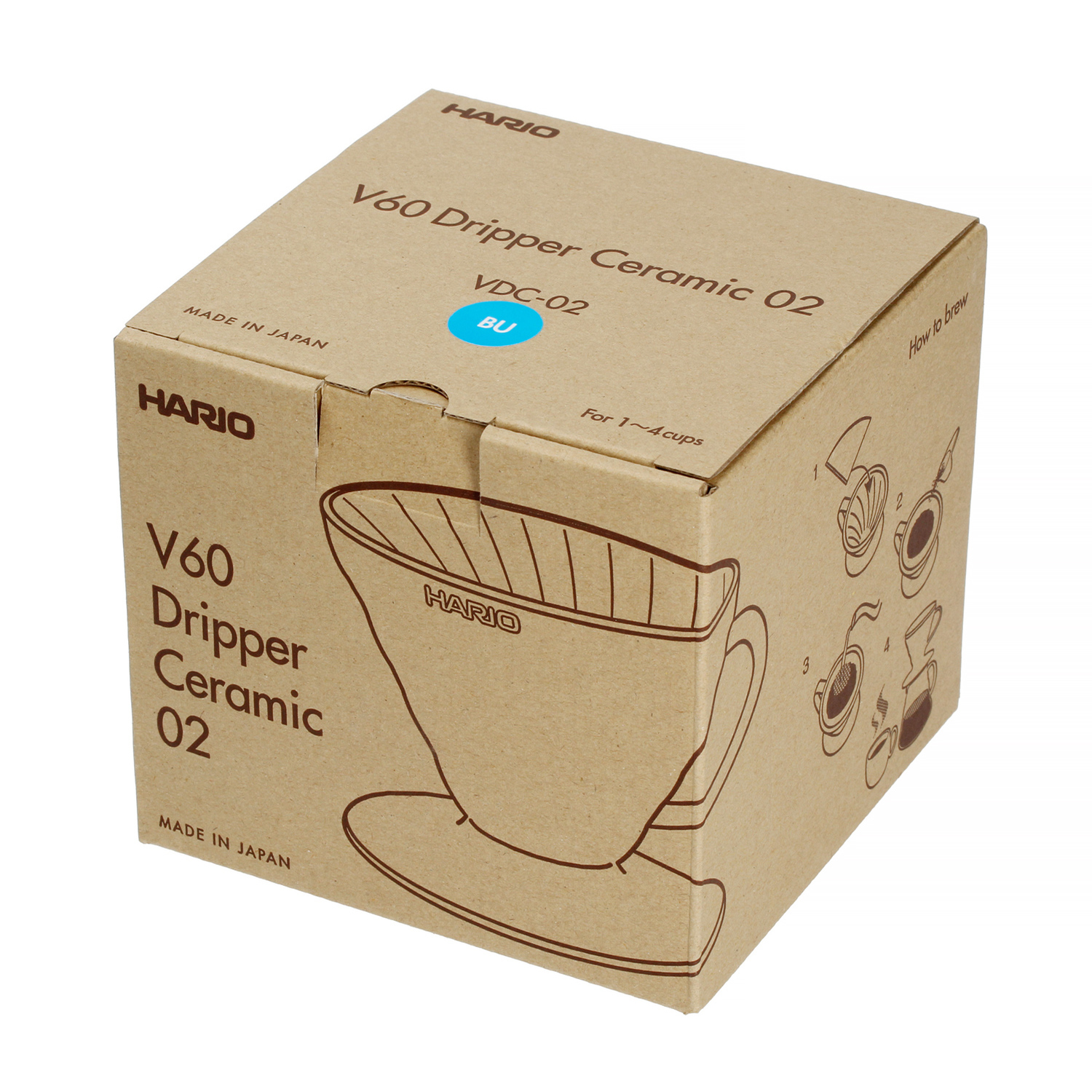 Hario Ceramiczny Drip V60-02 Niebieski