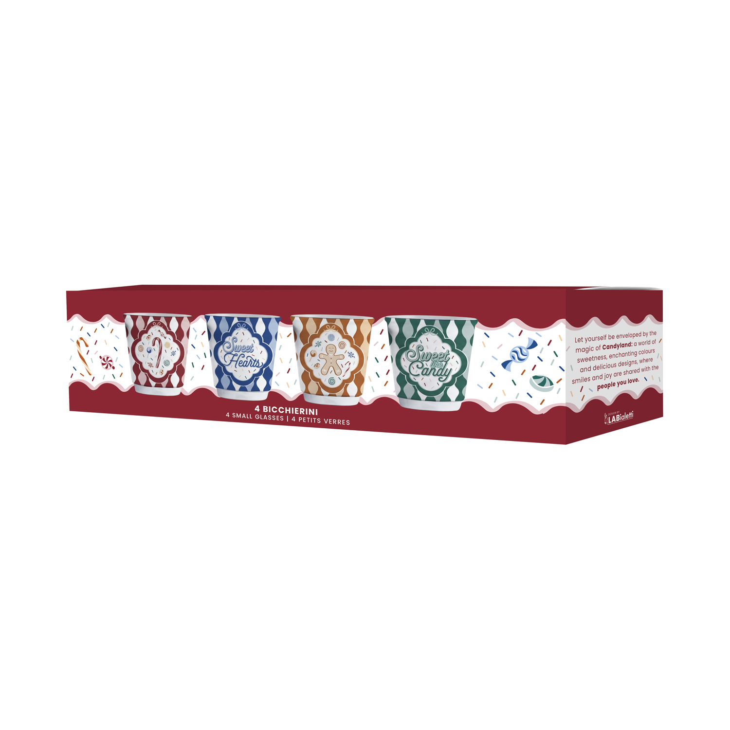 Bialetti - Zestaw 4 czarek Candyland 80 ml