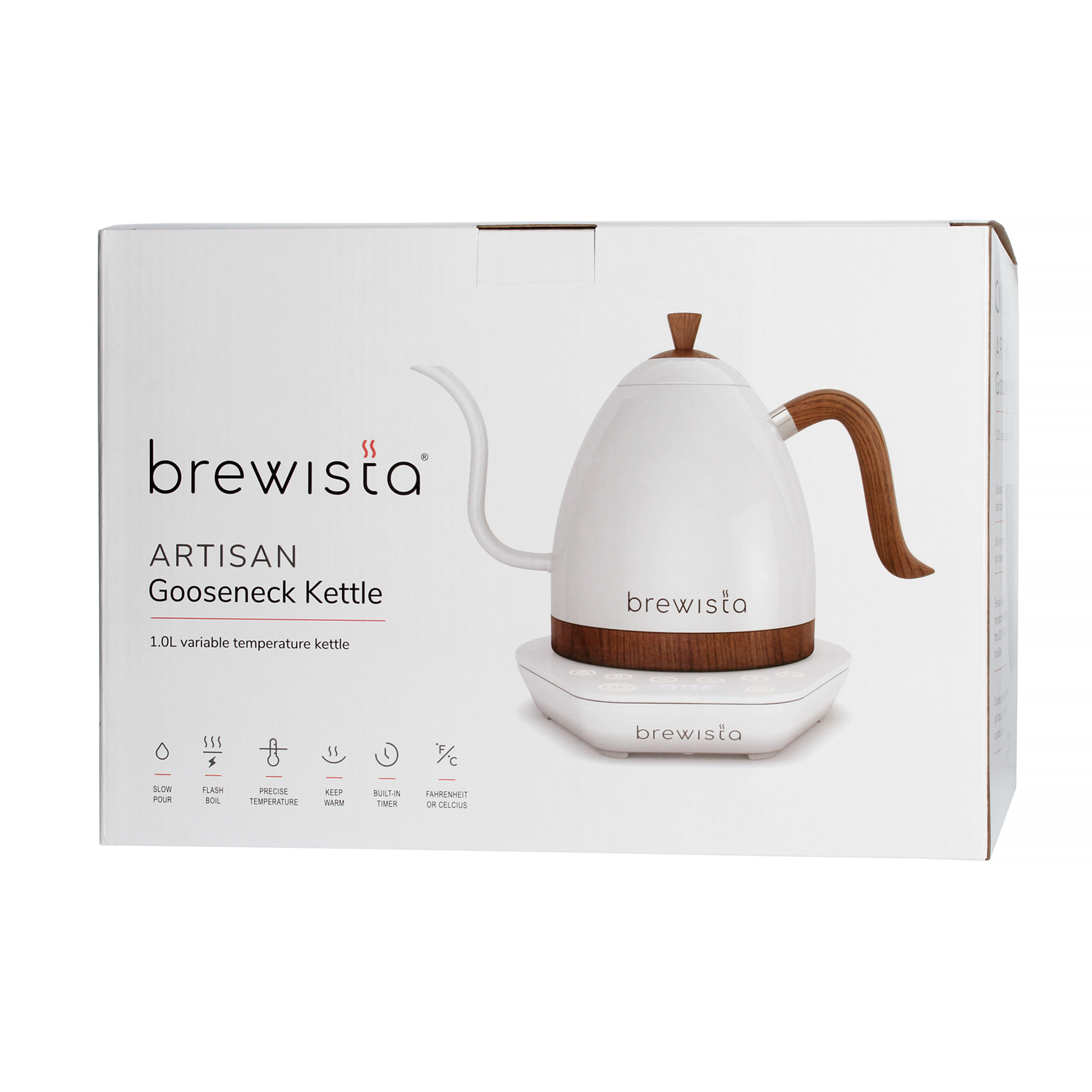 Brewista - Artisan Variable Temperature Electric Matt White 1l