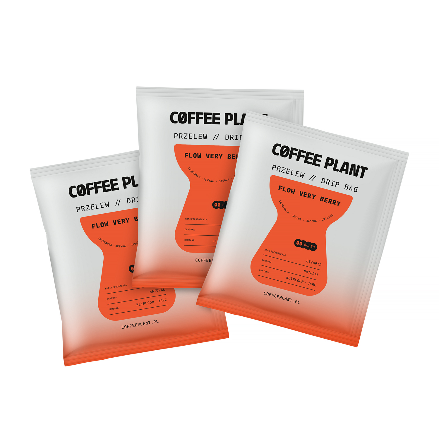 COFFEE PLANT - kawa w saszetkach Flow Very Berry Drip Bag - 10 saszetek 10 g