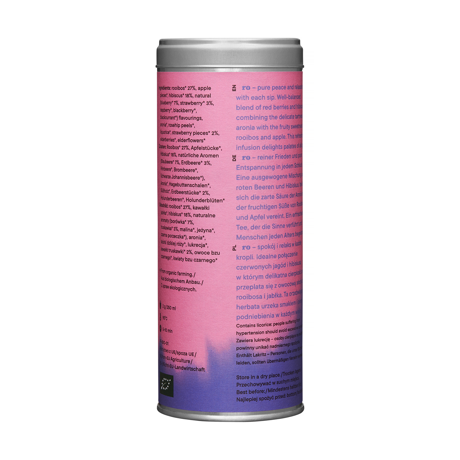 RO - herbata sypana rooibos Apple hibiscus BIO 100 g