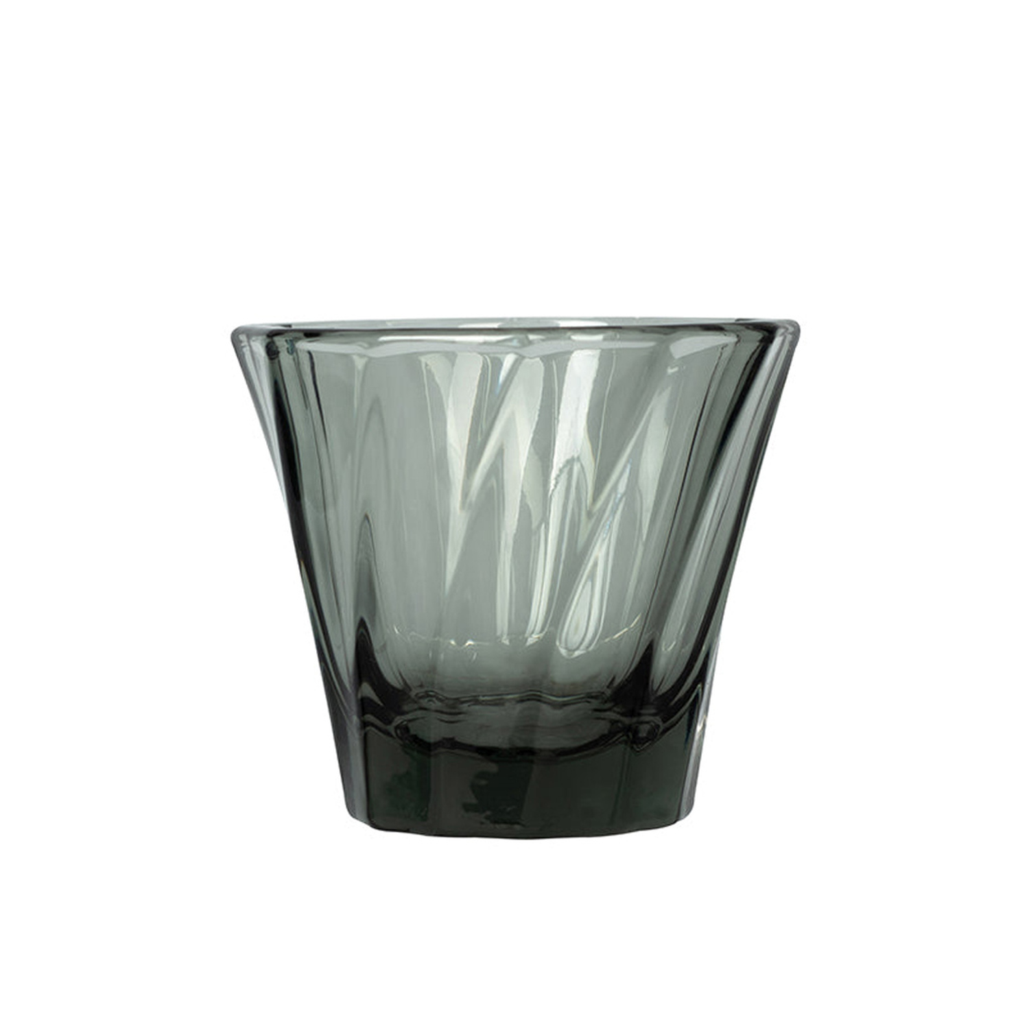 Loveramics - Twisted Espresso Glass 70ml - Black