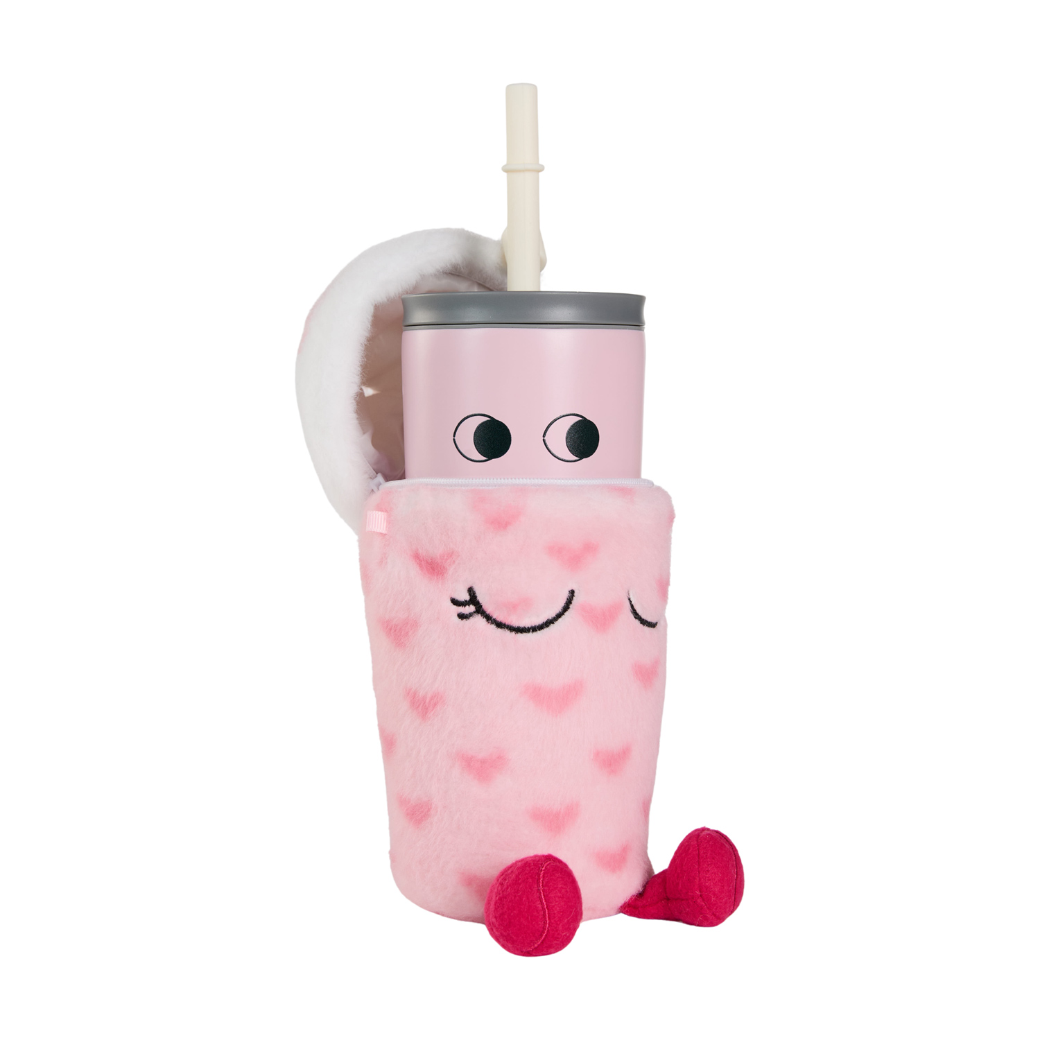 Asobu - Fuzzie Lulu- Kubek termiczny z pokrowcem pluszowym 360ml