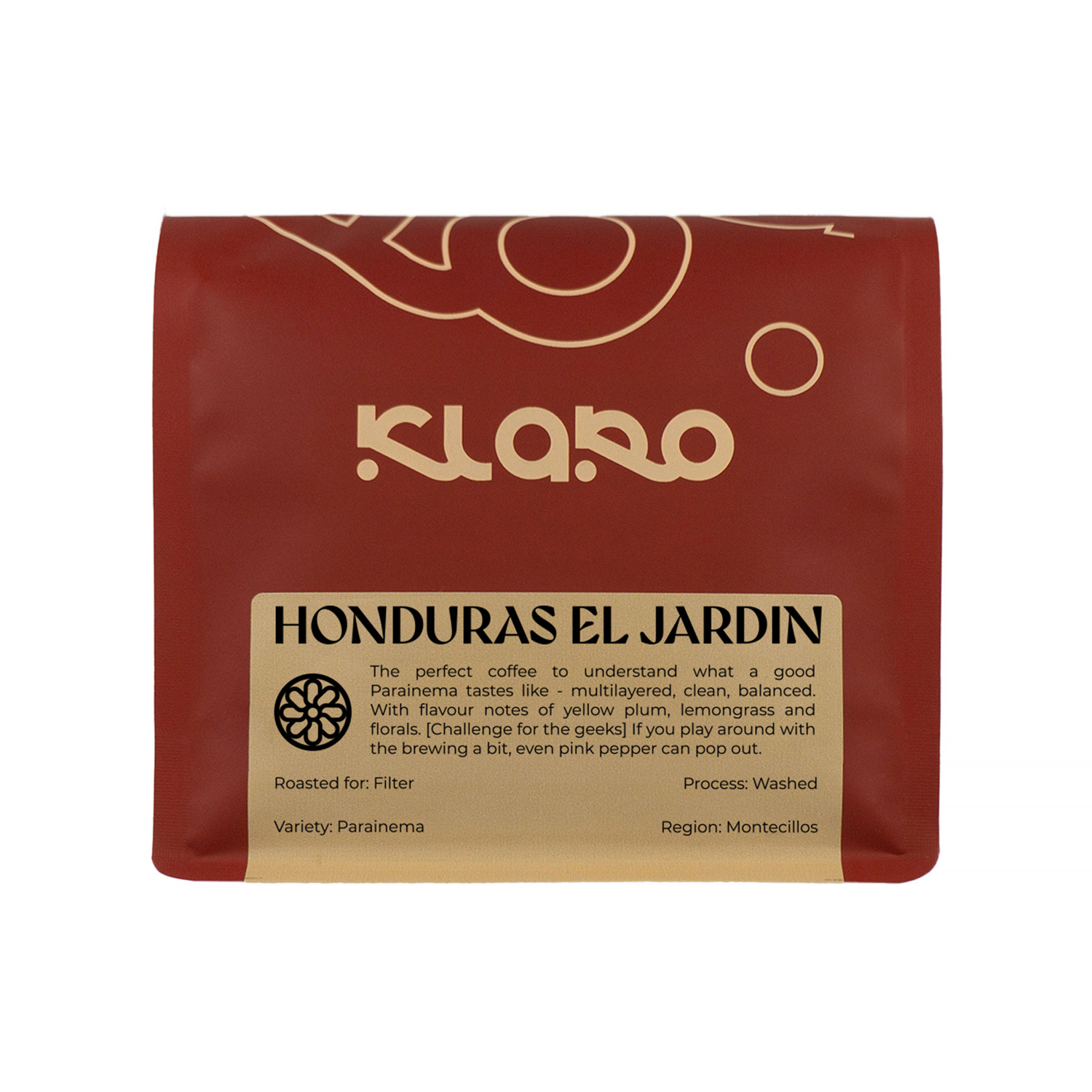 Klaro - kawa ziarnista Honduras El Jardin Washed Filter 250 g