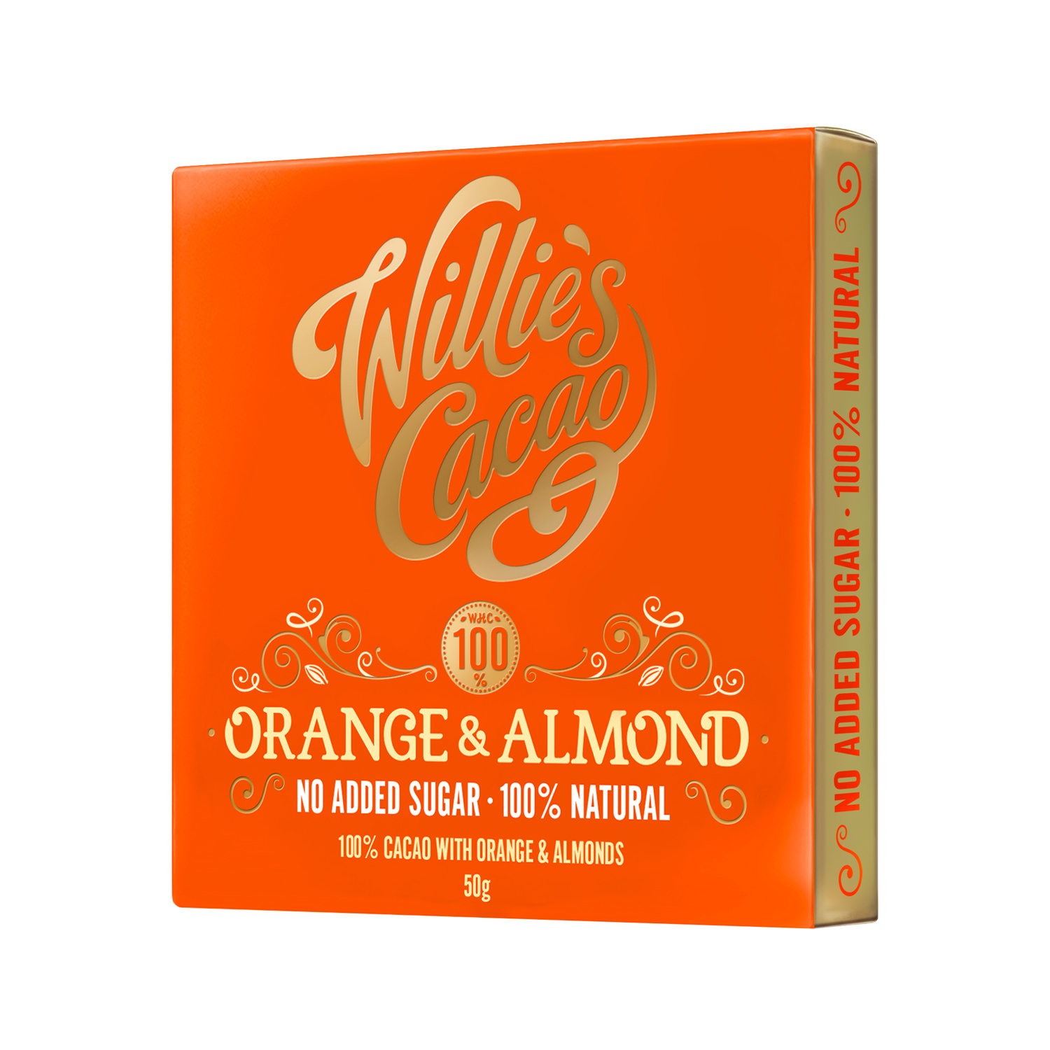 Willie's Cacao - Czekolada - Pomarańcza i migdały - Orange and Almond
