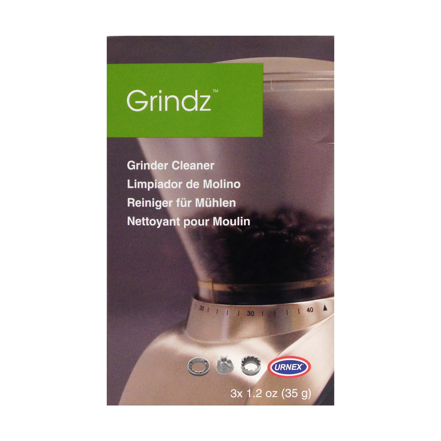 Urnex Grindz - Granulat do czyszczenia młynka 3 x 35g