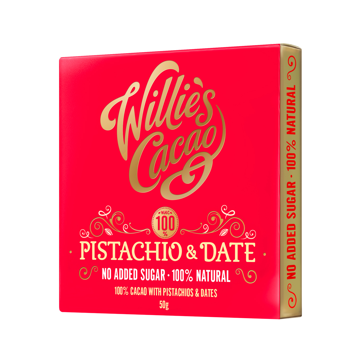 Willie's Cacao - Czekolada - Pistacje i daktyle - Pistachio and Date 50g