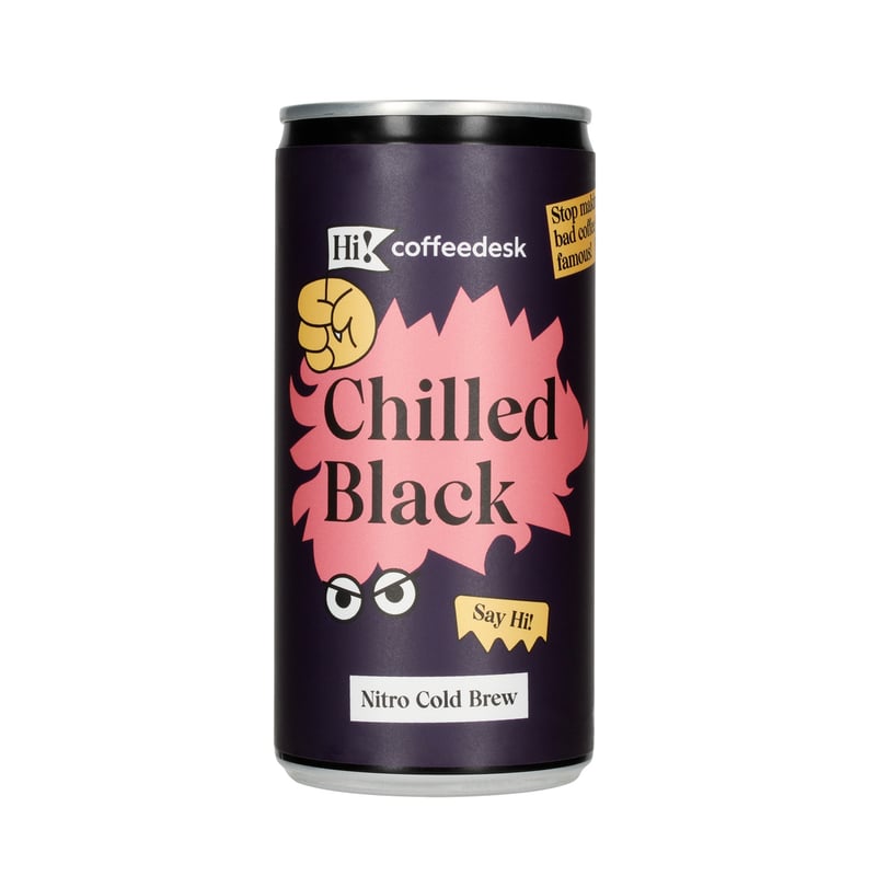 Hi! Coffeedesk - Nitro Cold Brew Chilled Black Panama Coffee 200 ml