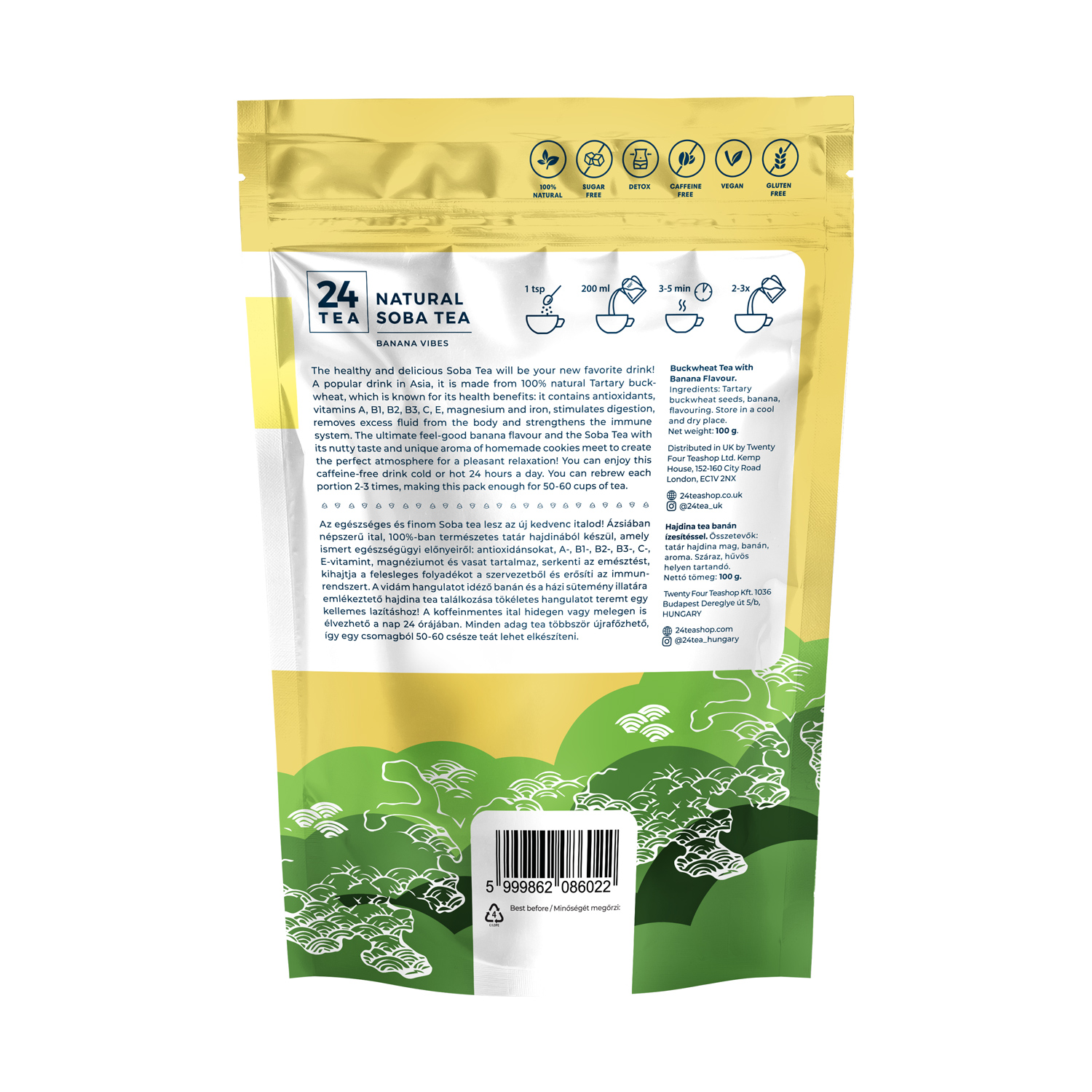 24Tea - Banana Vibes Soba Tea 100 g