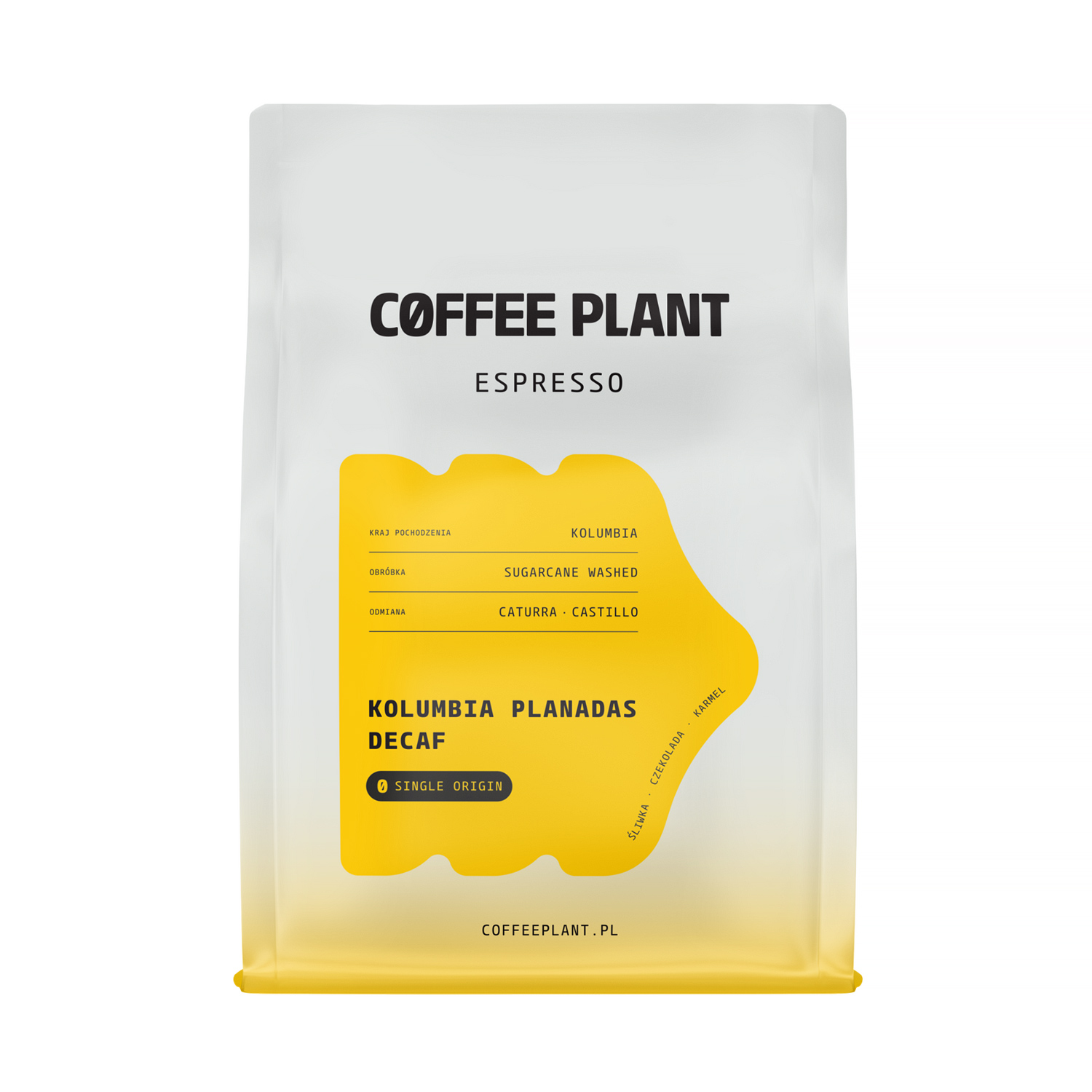 COFFEE PLANT - Kolumbia Planadas Decaf - Kawa bezkofeinowa Espresso 250g