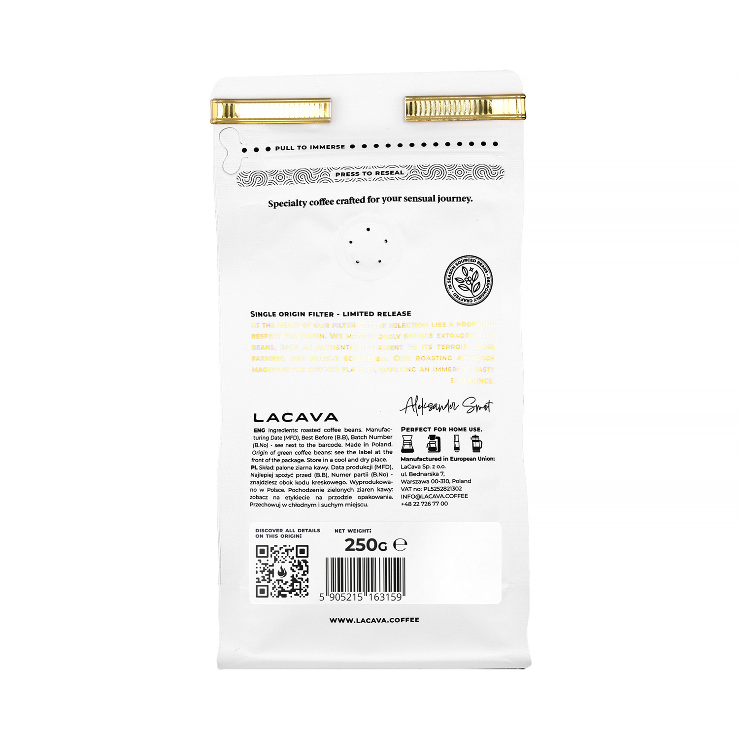 LaCava - Guatemala El Llano Washed Filter 250g