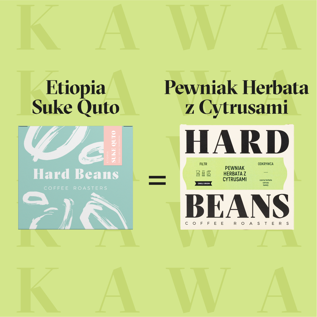 Hard Beans - kawa ziarnista Pewniak Herbata z Cytrusami Filter 250g