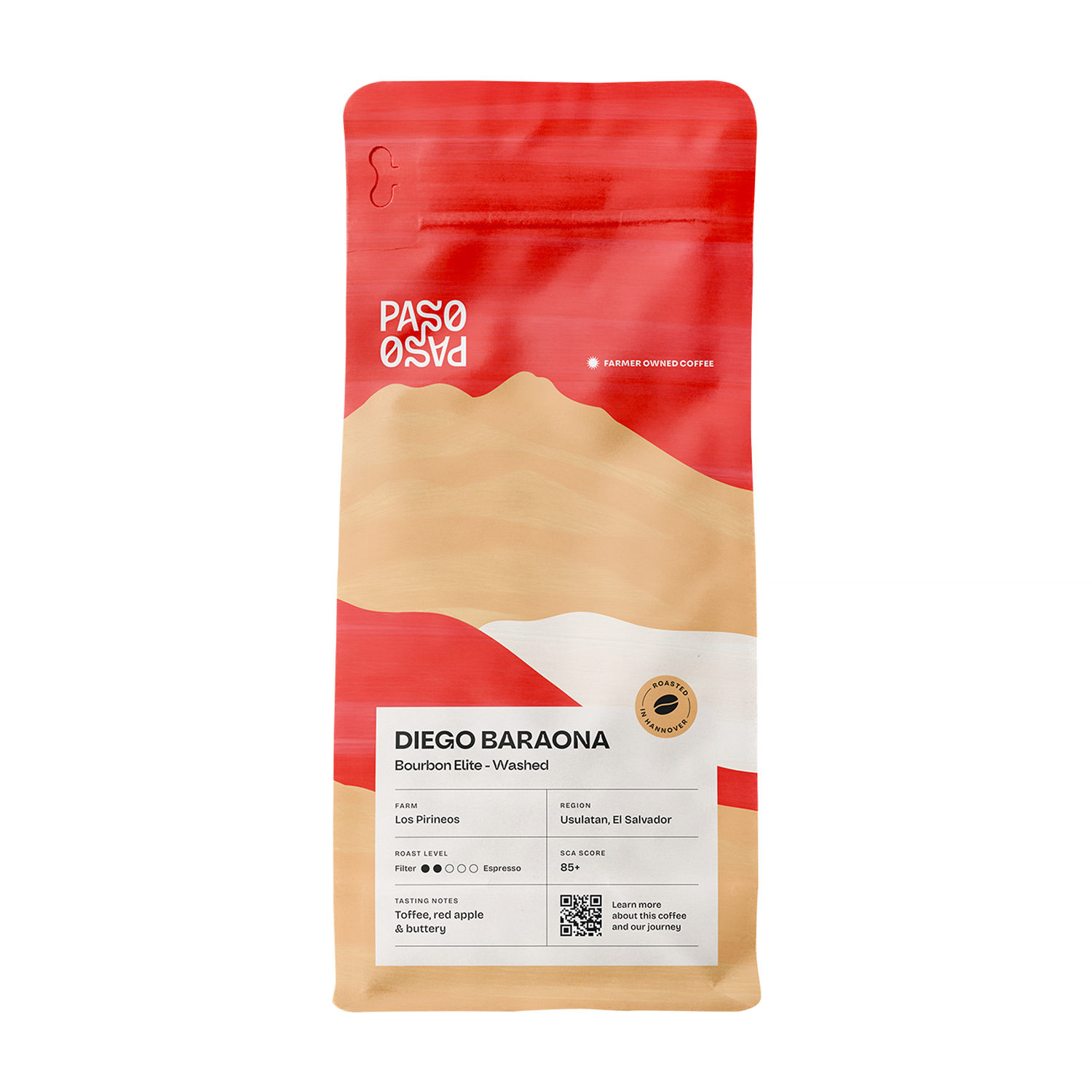 Paso Paso - El Salvador Diego Baraona Bourbon Washed Omniroast 250g