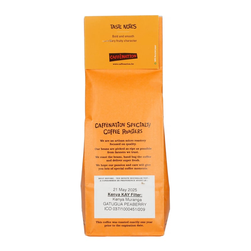 Caffenation - Kenia Gatuga PB Peaberry Washed Filter 250g